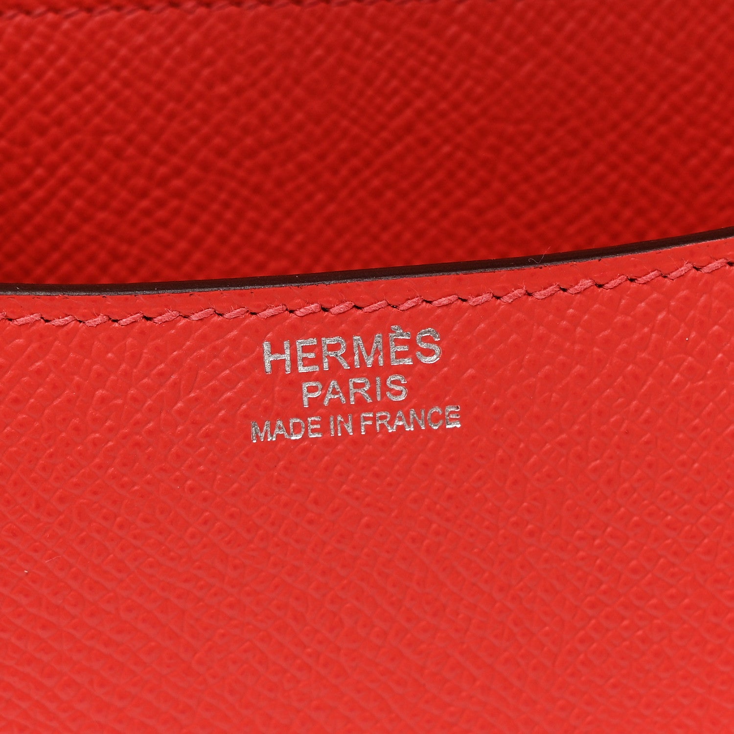 HERMES CONSTANCE 24 ROSE JAIPUR EPSOM SILVER HARDWARE