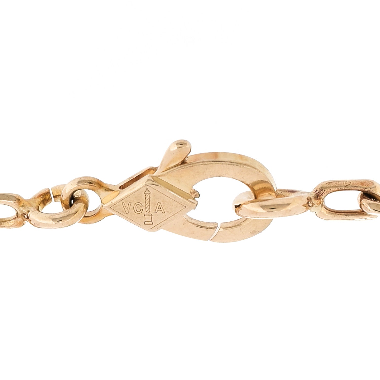 Van Cleef & Arpels 18K Yellow Gold Blue Agate 5 Motif Vintage Alhambra Bracelet