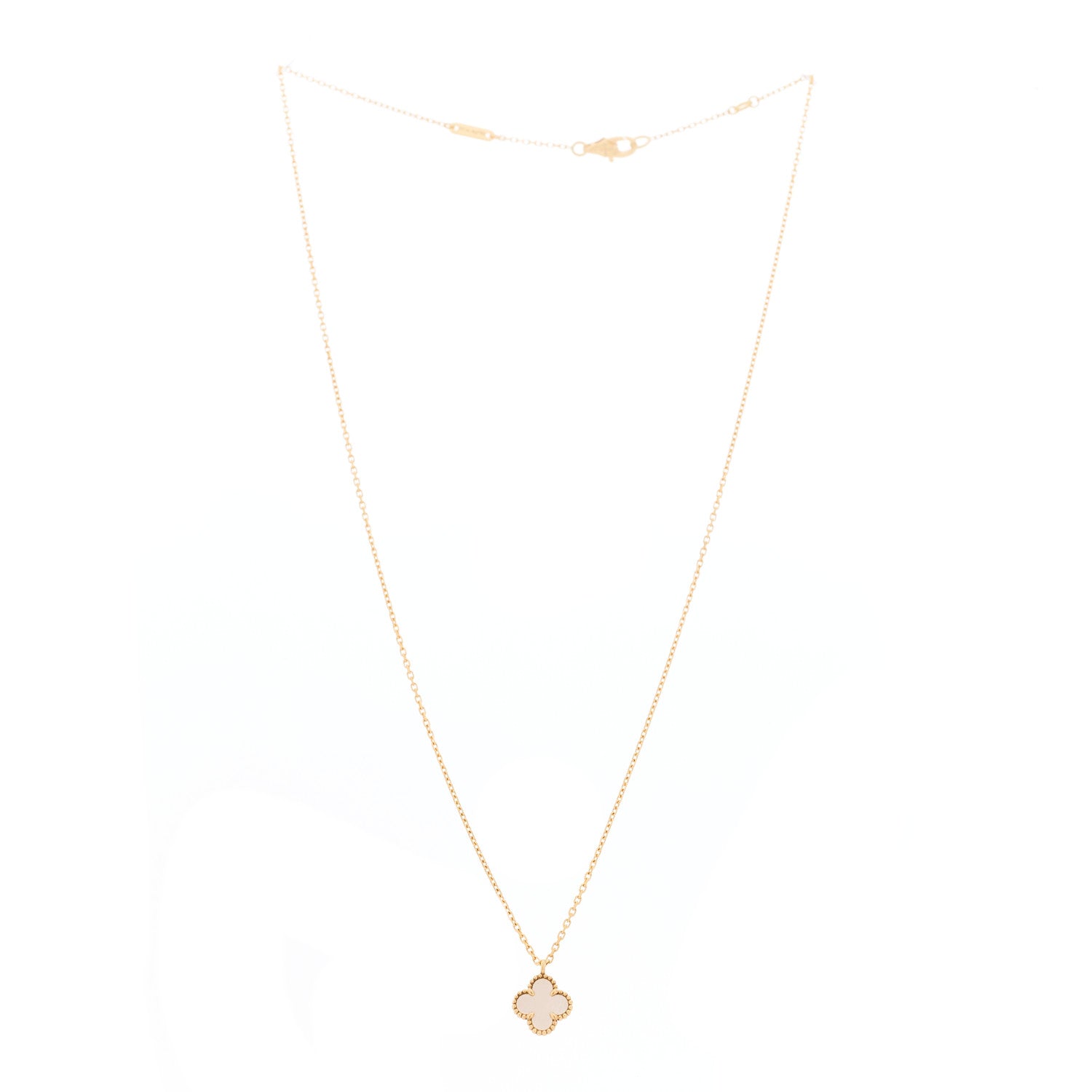 ヴァンクリーフ&アーペル スウィートアルハンブラ ペンダントネックレス マザーオブパール 18K イエローゴールド VAN CLEEF & ARPELS SWEET ALHAMBRA PENDANT NECKLACE MOTHER OF PEARL 18K YELLOW GOLD