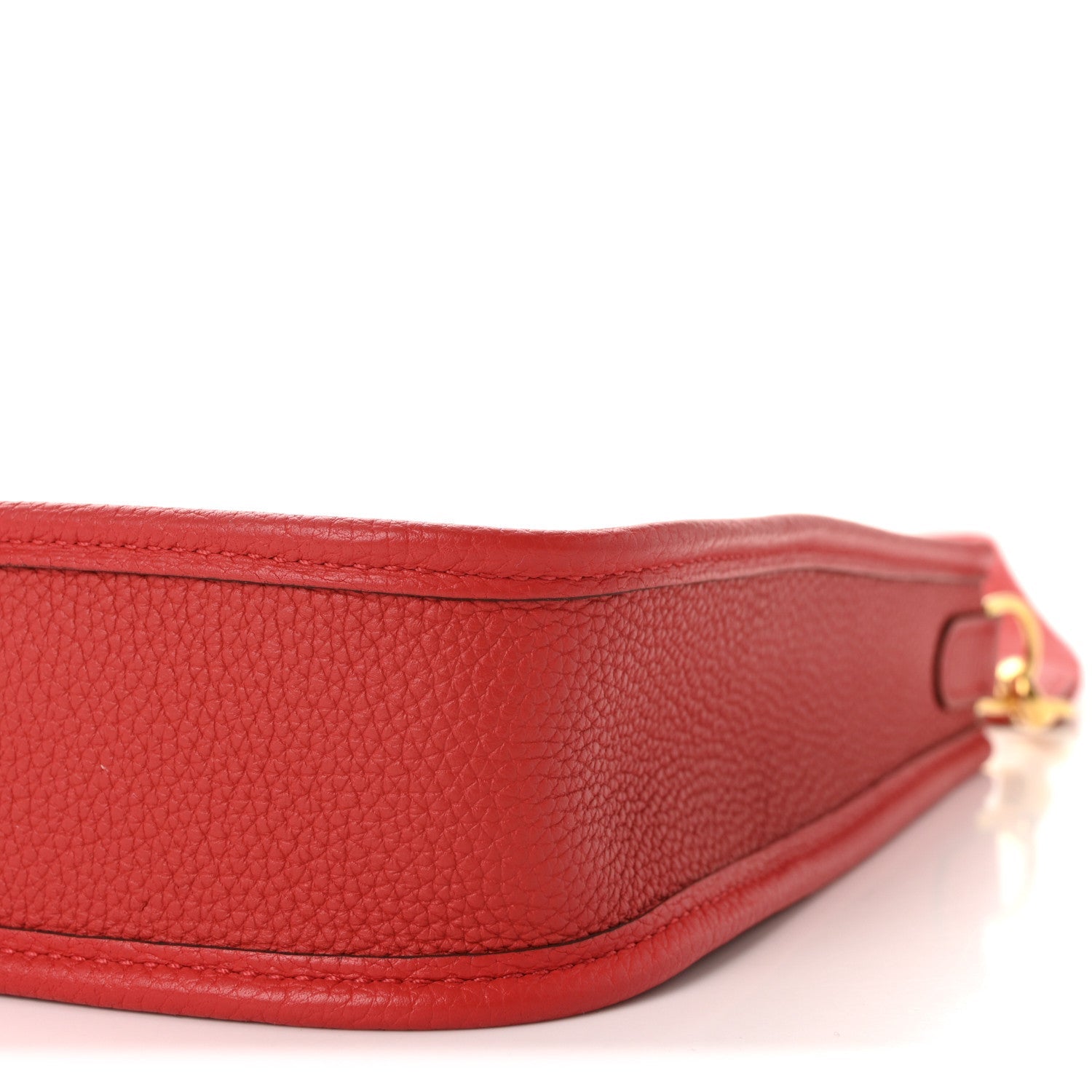 HERMES MINI EVELYNE TPM ROUGE DE COEUR TAURILLON CLEMENCE GOLD HARDWARE