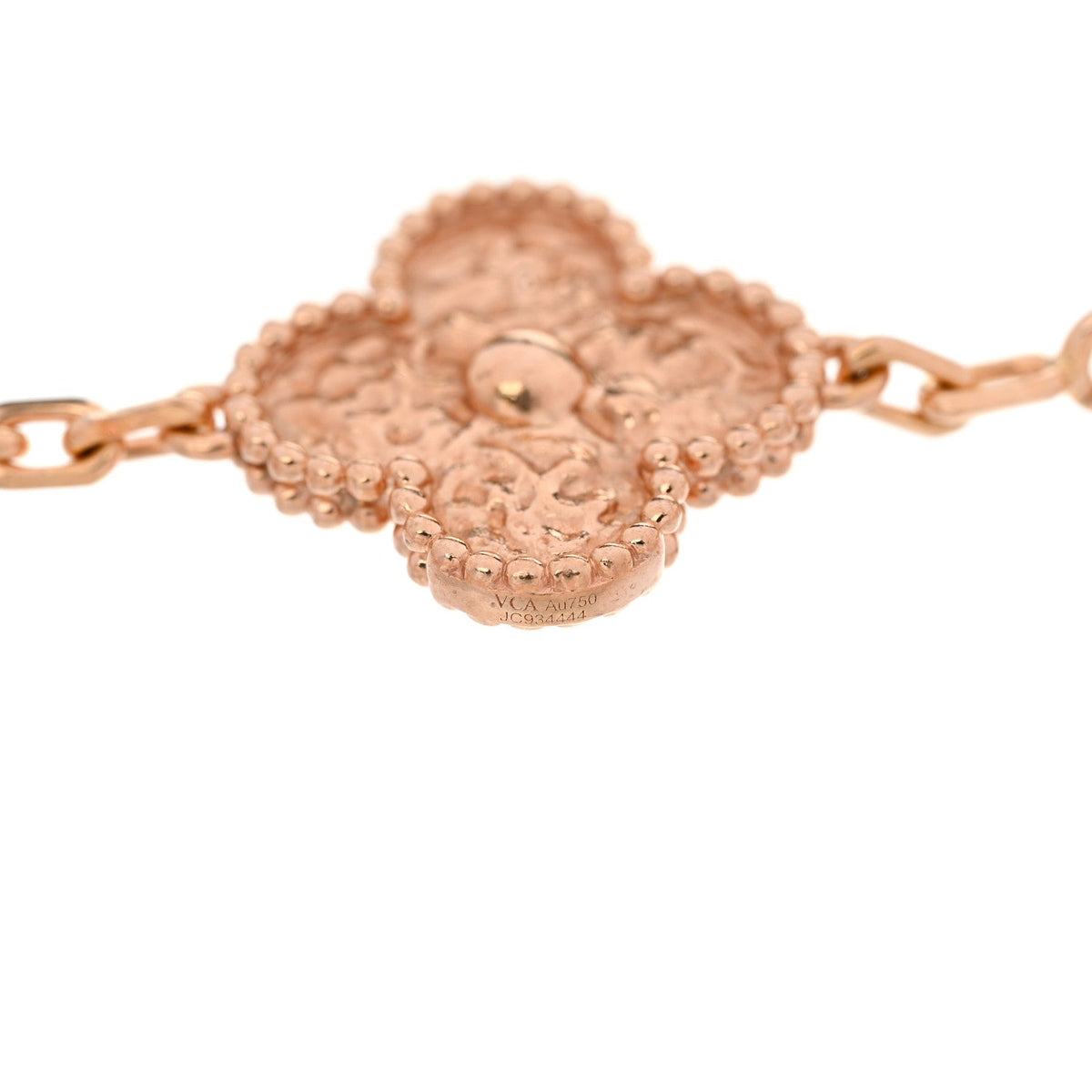 ヴァンクリーフ&アーペル ヴィンテージアルハンブラ 5モチーフ ブレスレット 18K ローズゴールド VAN CLEEF & ARPELS VINTAGE ALHAMBRA 5 MOTIFS BRACELET 18K ROSE GOLD