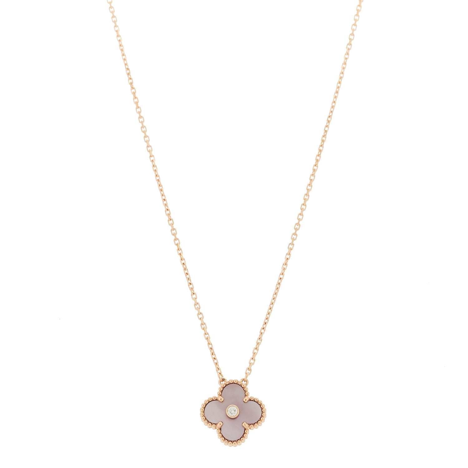 ヴァンクリーフ&アーペル ヴィンテージアルハンブラ ペンダントネックレス マルチカラー 18K ローズゴールド VAN CLEEF & ARPELS VINTAGE ALHAMBRA PENDANT NECKLACE MULTICOLOR 18K ROSE GOLD