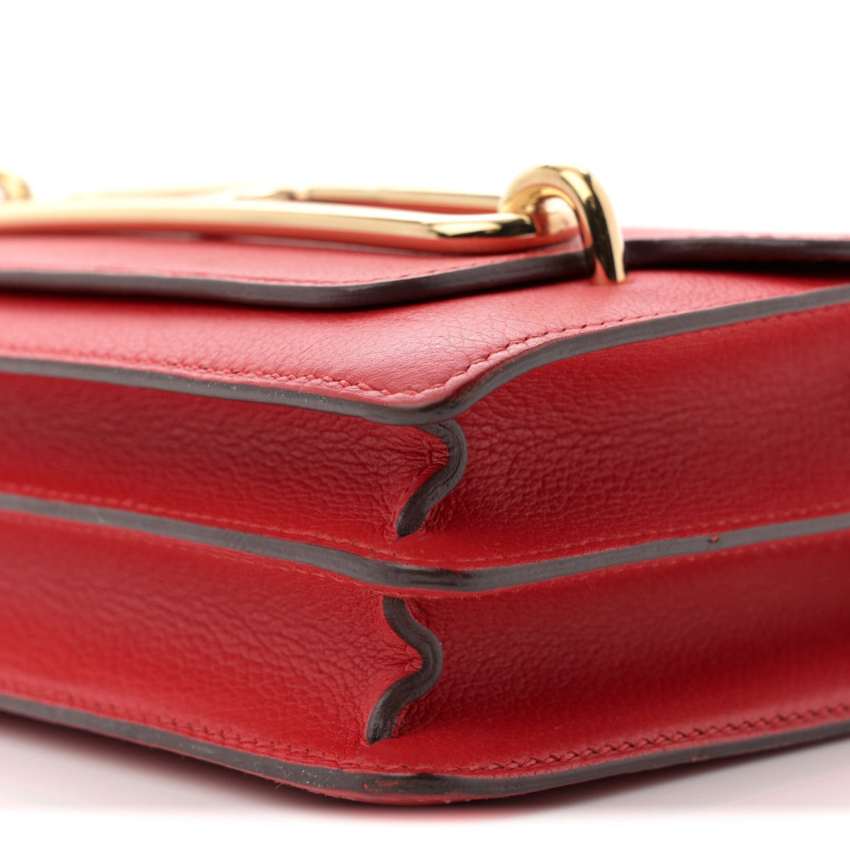 エルメス ミニルリ Rouge Casaque エバーカラー シルバー金具 HERMES ROULIS ROUGE CASAQUE EVERCOLOR SILVER HARDWARE