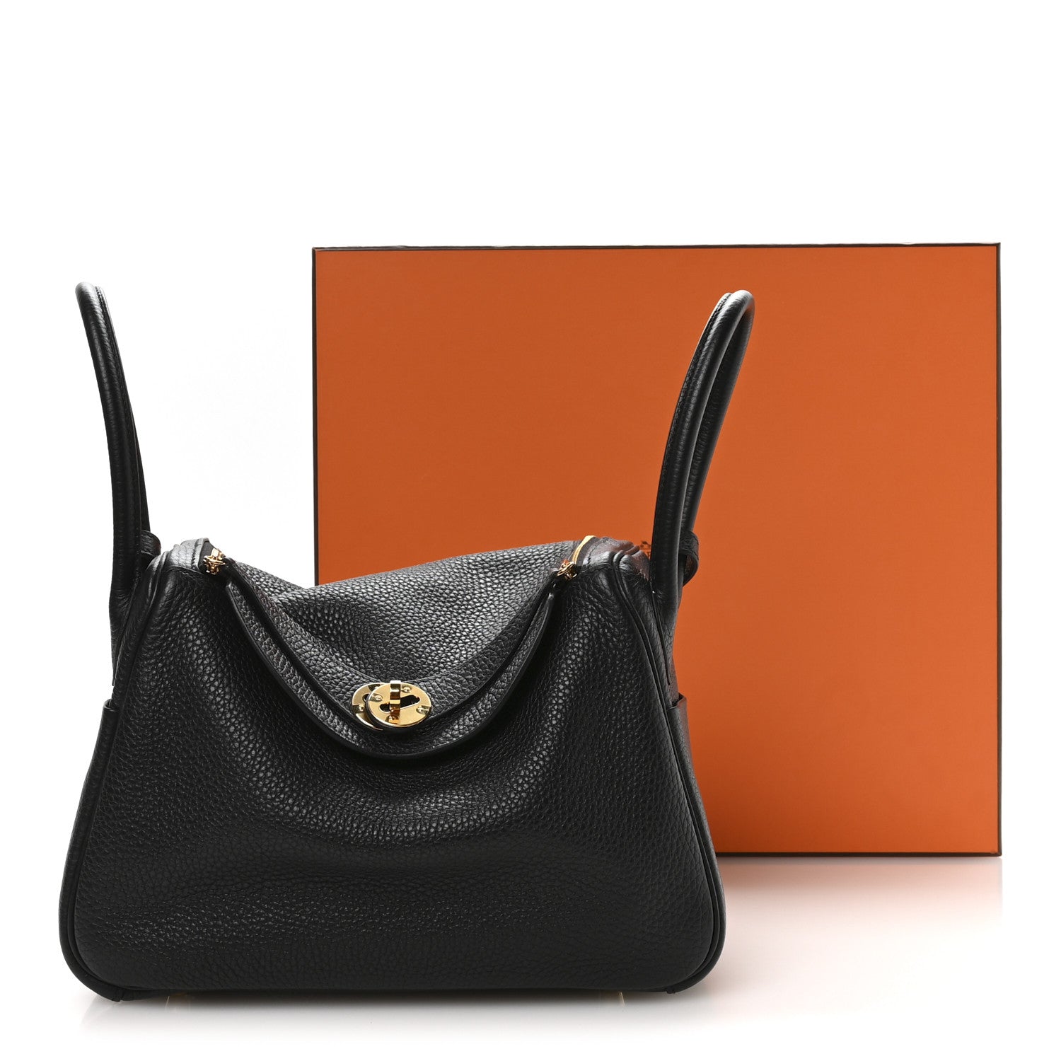 エルメス リンディ 26 Black トリヨンクレマンス ゴールド金具 HERMES LINDY 26 BLACK TAURILLON CLEMENCE GOLD HARDWARE