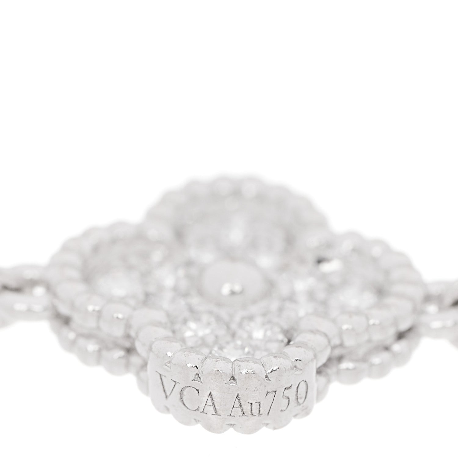 ヴァンクリーフ&アーペル スウィートアルハンブラ 6モチーフ ブレスレット ダイヤモンド 18K ホワイトゴールド VAN CLEEF & ARPELS SWEET ALHAMBRA 6 MOTIFS BRACELET DIAMOND 18K WHITE GOLD