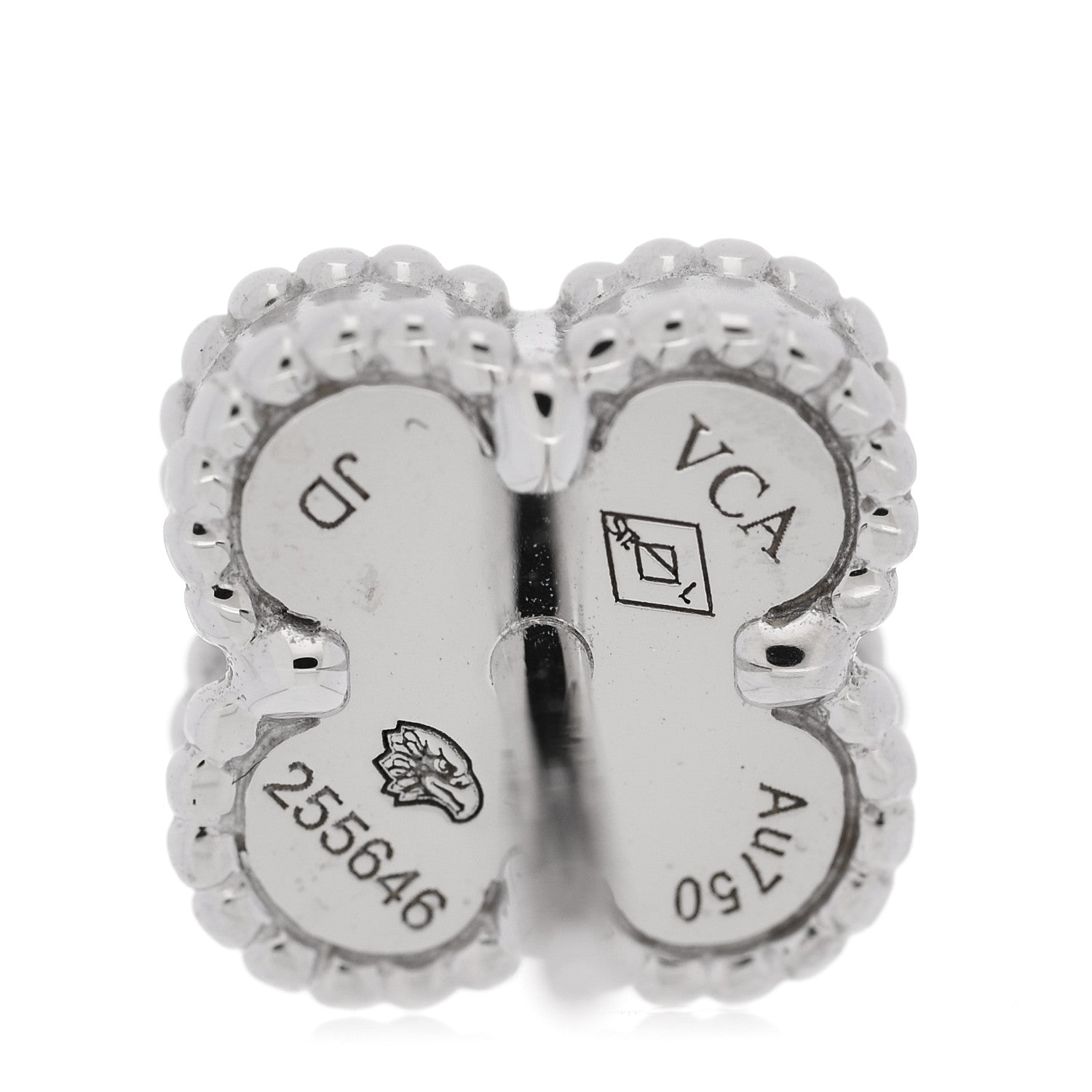 ヴァンクリーフ&アーペル スウィートアルハンブラ ピアス マザーオブパール 18K ホワイトゴールド VAN CLEEF & ARPELS SWEET ALHAMBRA EARRINGS MOTHER OF PEARL 18K WHITE GOLD