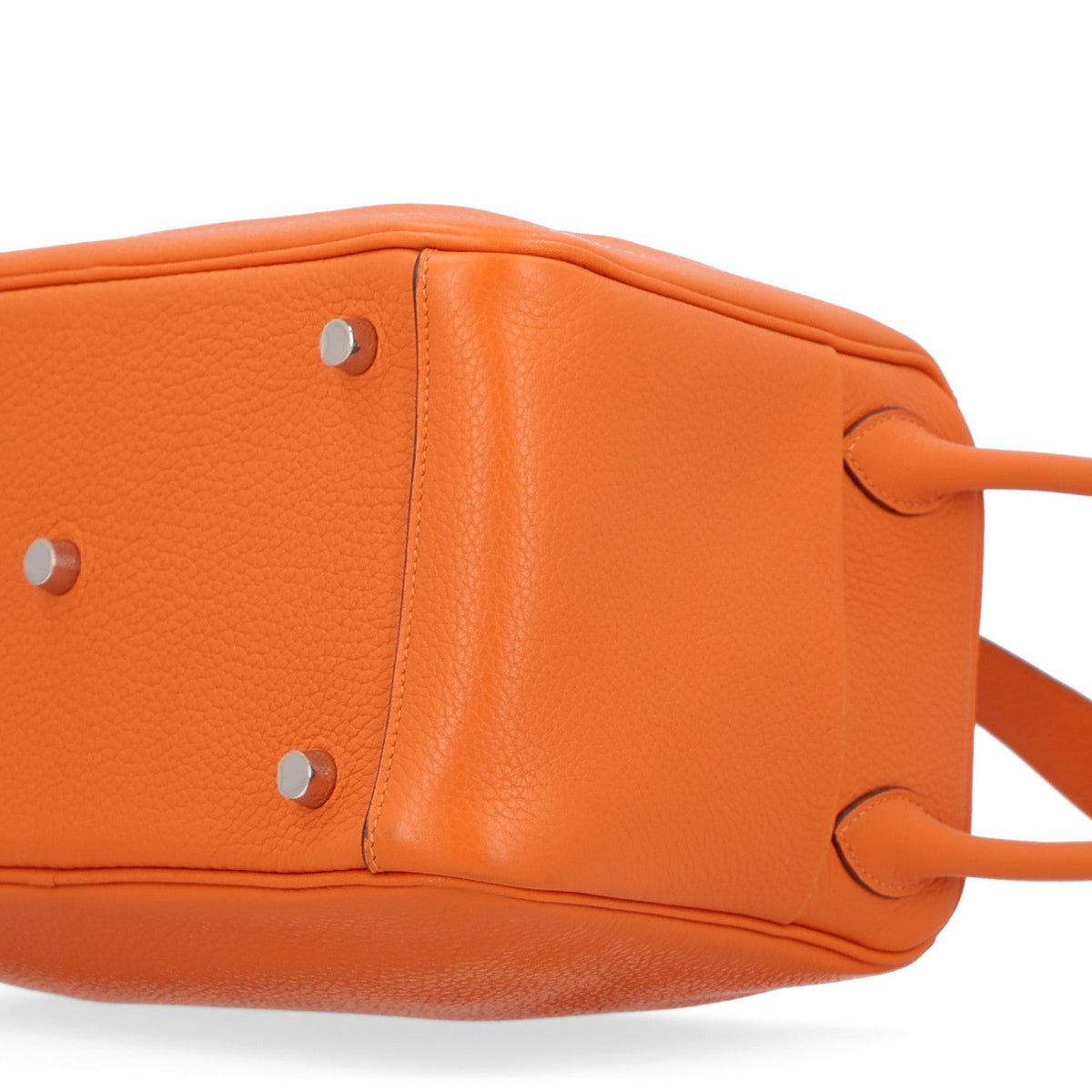 Hermès Lindy 26 Orange Taurillon Clemence Silver Hardware
