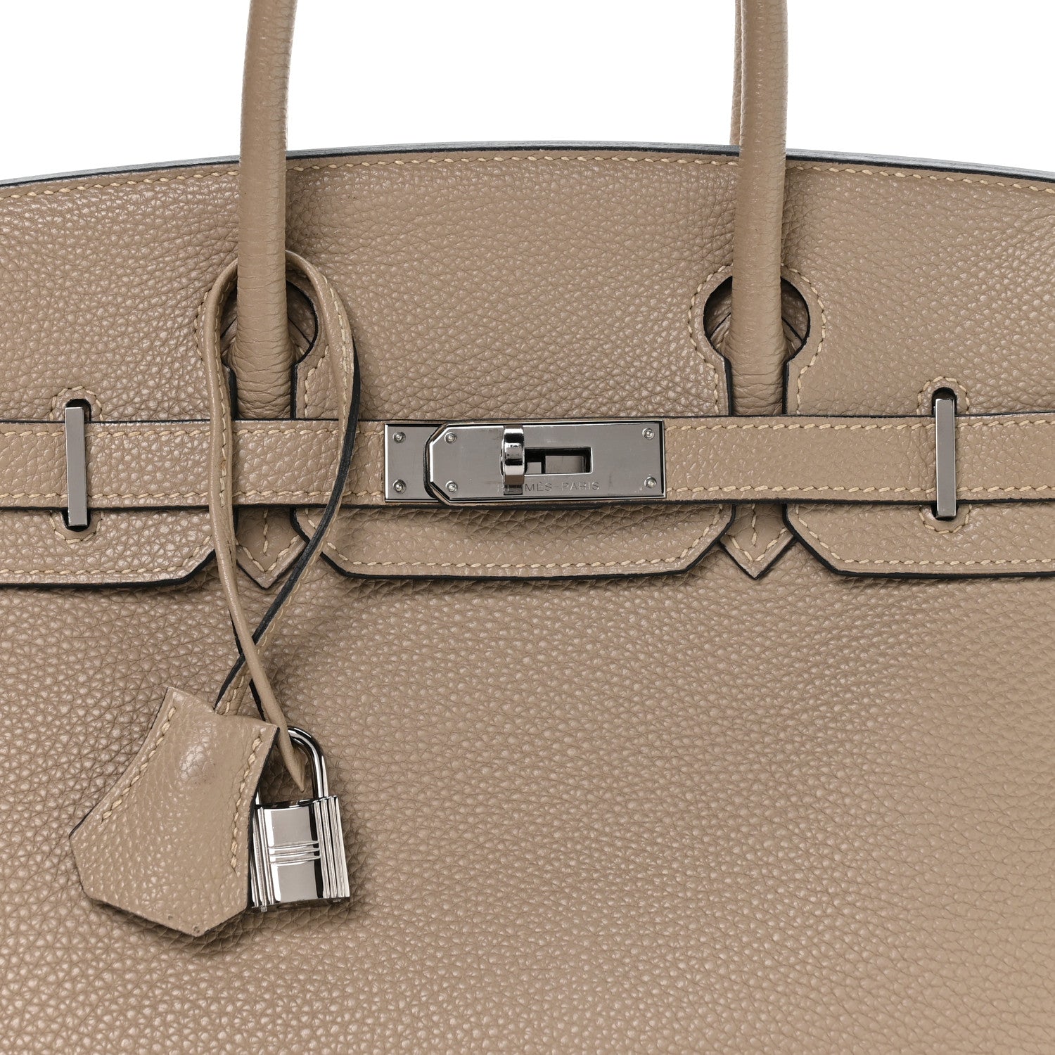 HERMES BIRKIN 30 GRIS TOURTERELLE TOGO SILVER HARDWARE