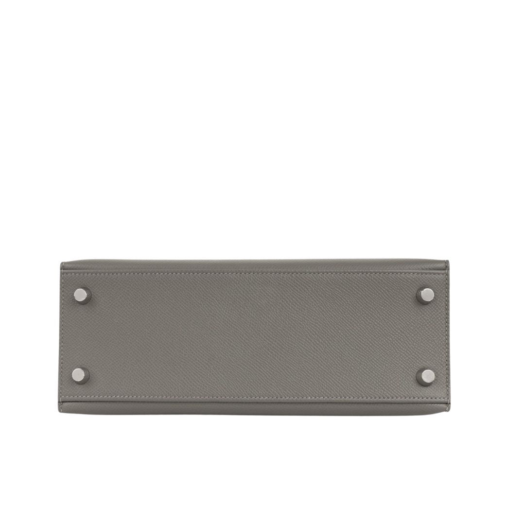 エルメス ケリー 25 Gris Meyer エプソン シルバー金具 HERMES KELLY 25 GRIS MEYER EPSOM SILVER HARDWARE