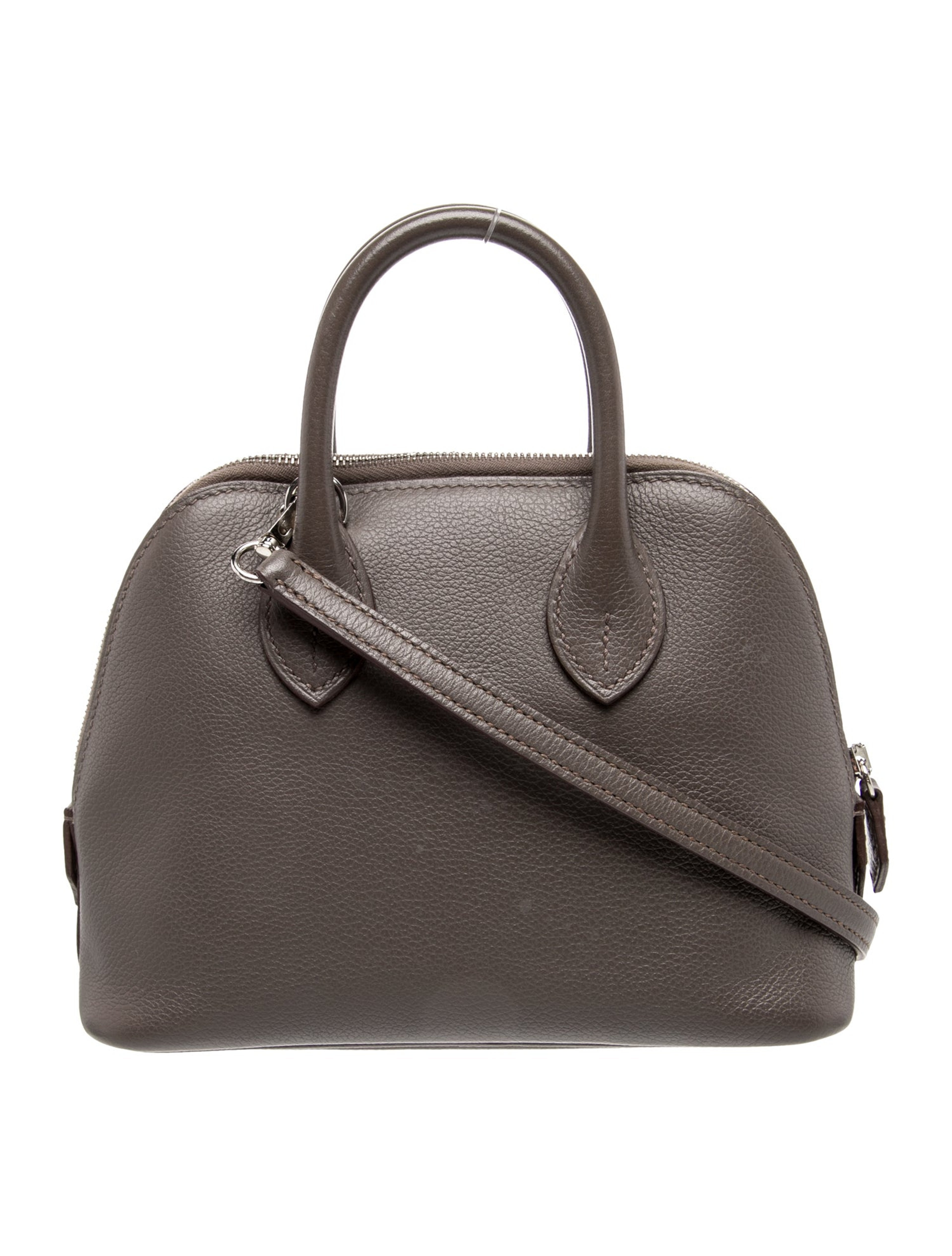 HERMES MINI BOLIDE 1923 ETAIN EVERCOLOR SILVER HARDWARE
