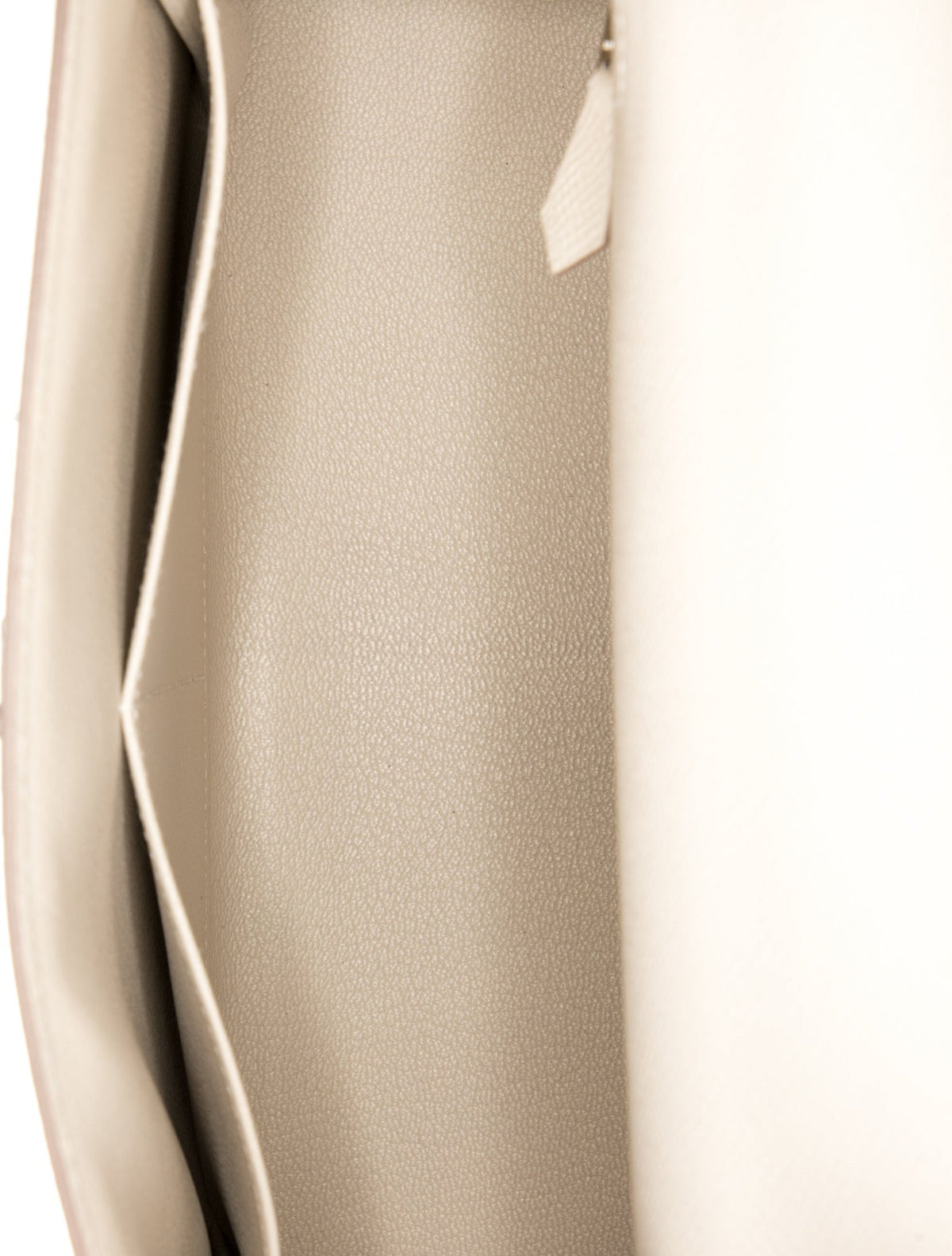 Hermes Kelly 28 Craie Epsom Silver Hardware