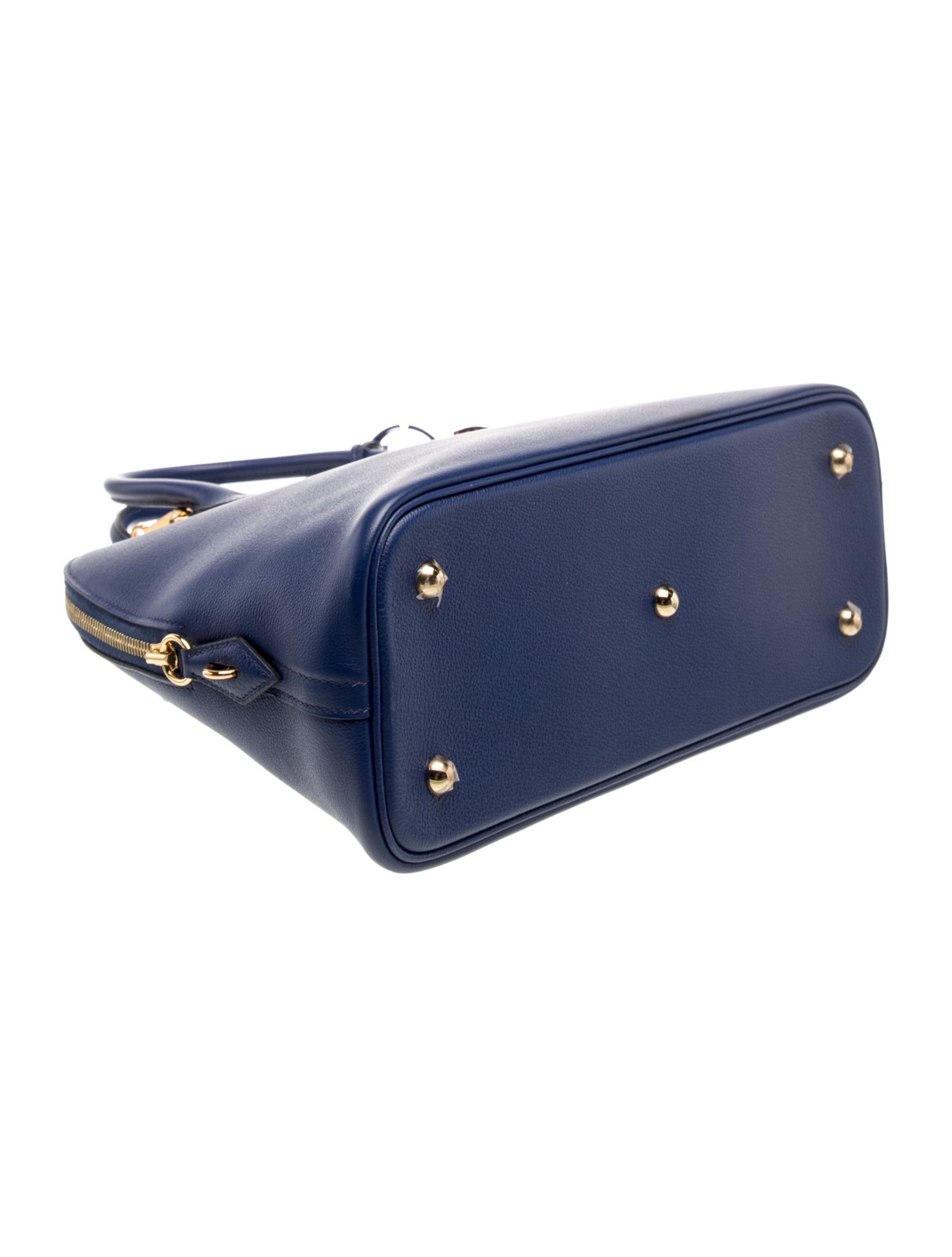 HERMES BOLIDE 30 BLEU SAPHIR NOVILLO GOLD HARDWARE