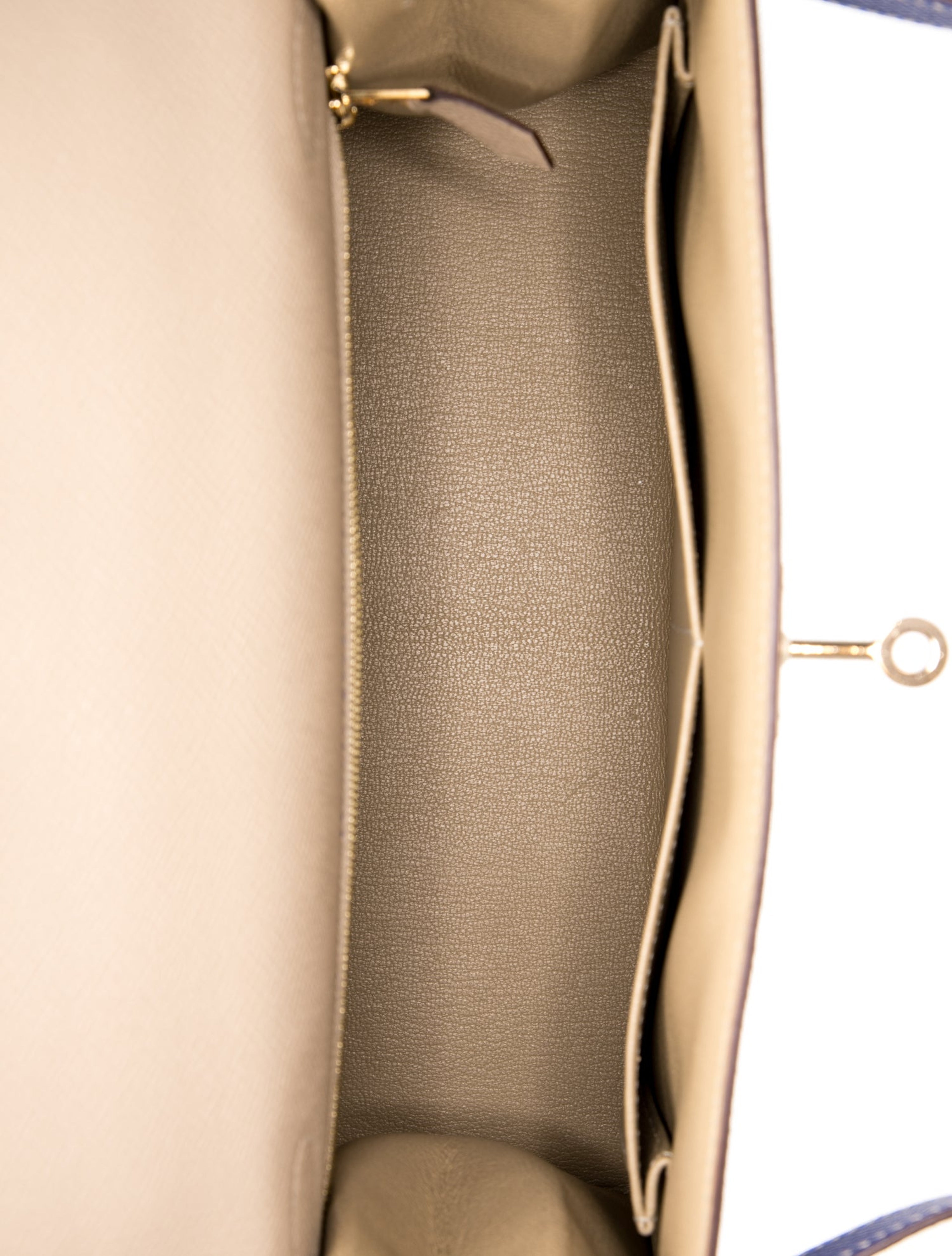 Hermes Kelly 28 Trench Bleu Electrique Epsom Brushed Gold Hardware