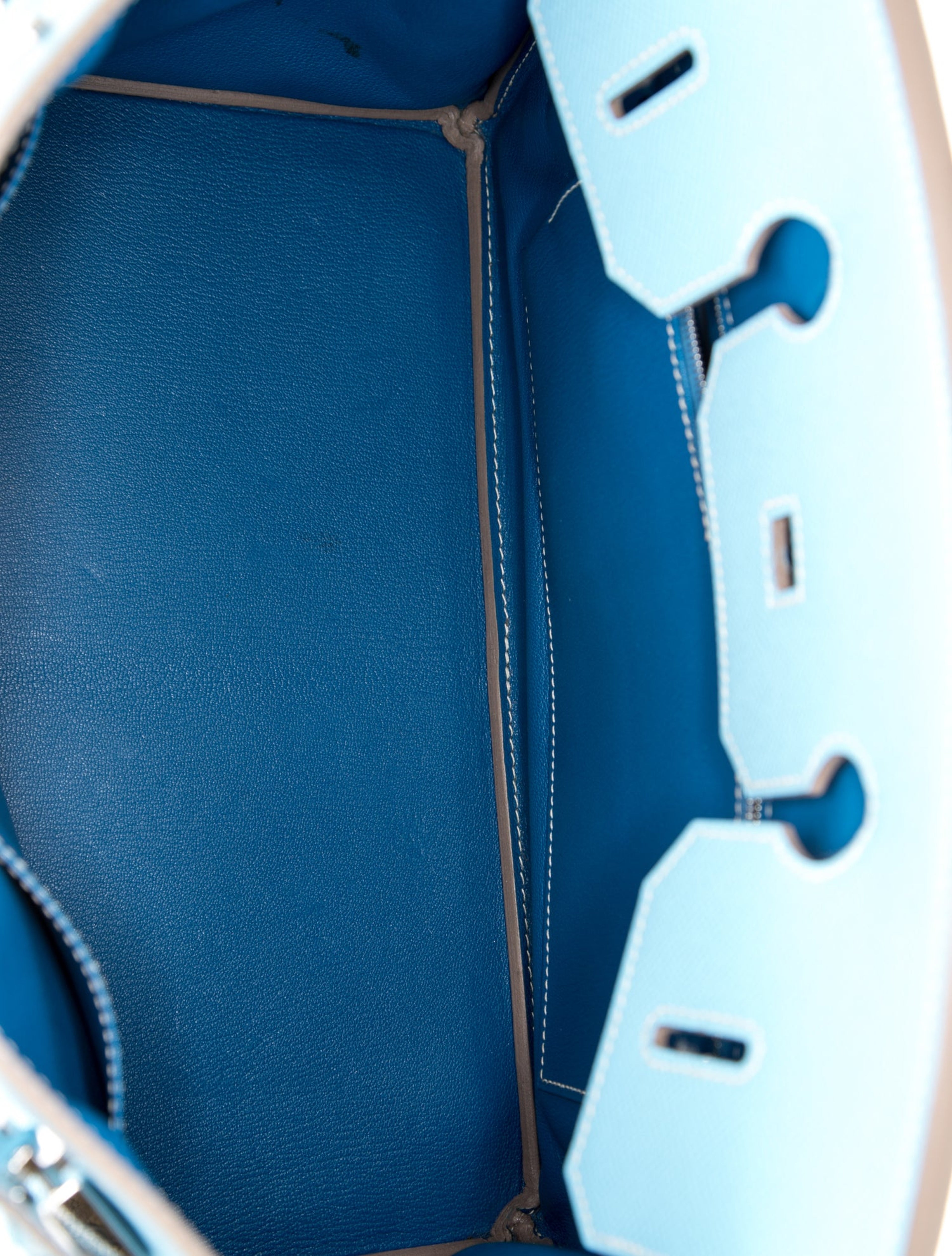 Hermes Birkin 35 Candy Celeste Mykonos Epsom Silver Hardware