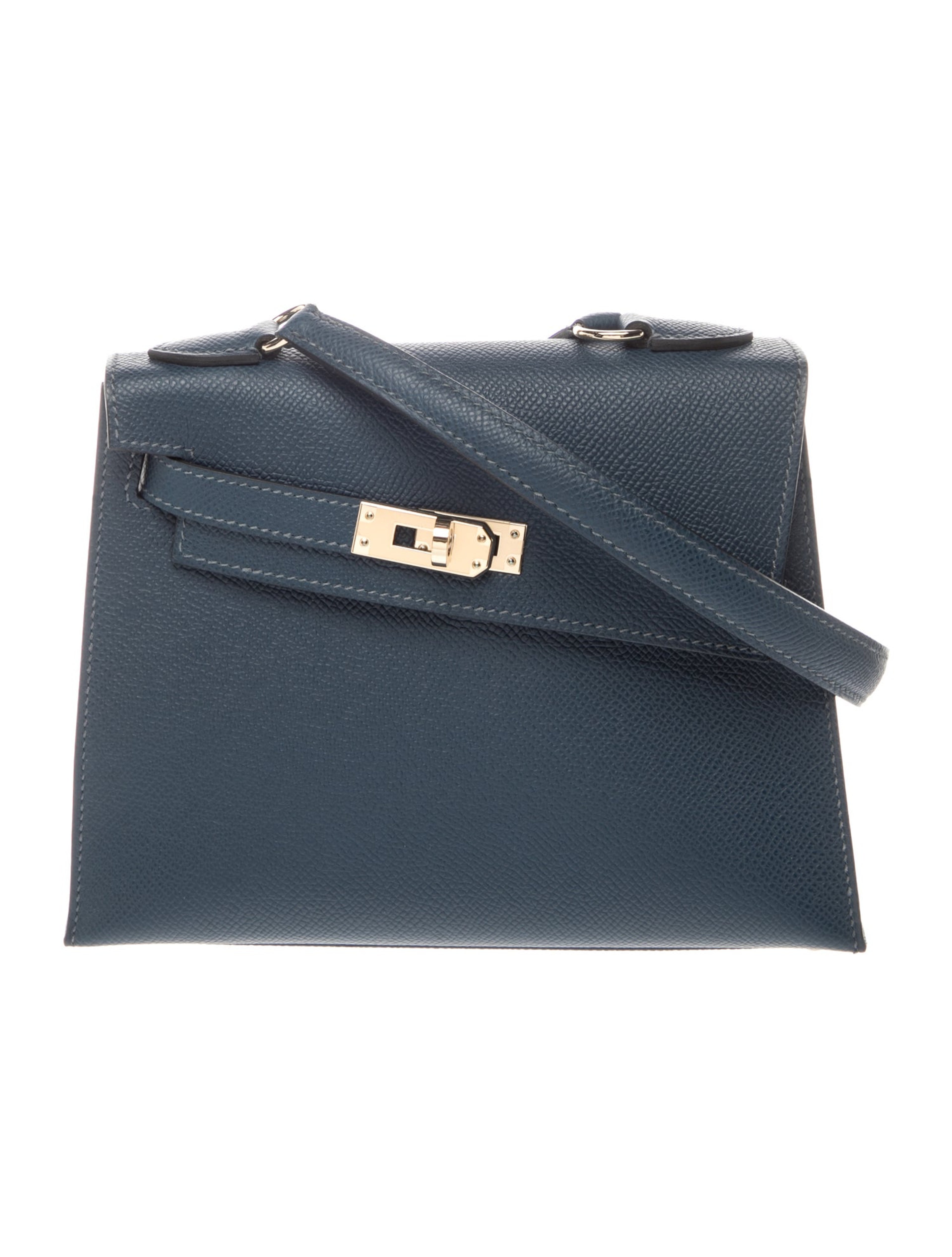 エルメス ケリー 20 無秩序 Bleu De Prusse エプソン パーマブラス シャンパンゴールド金具 HERMES KELLY EN DESORDRE SILLIER 20 BLEU DE PRUSSE EPSOM PERMABRASS GOLD HARDWARE