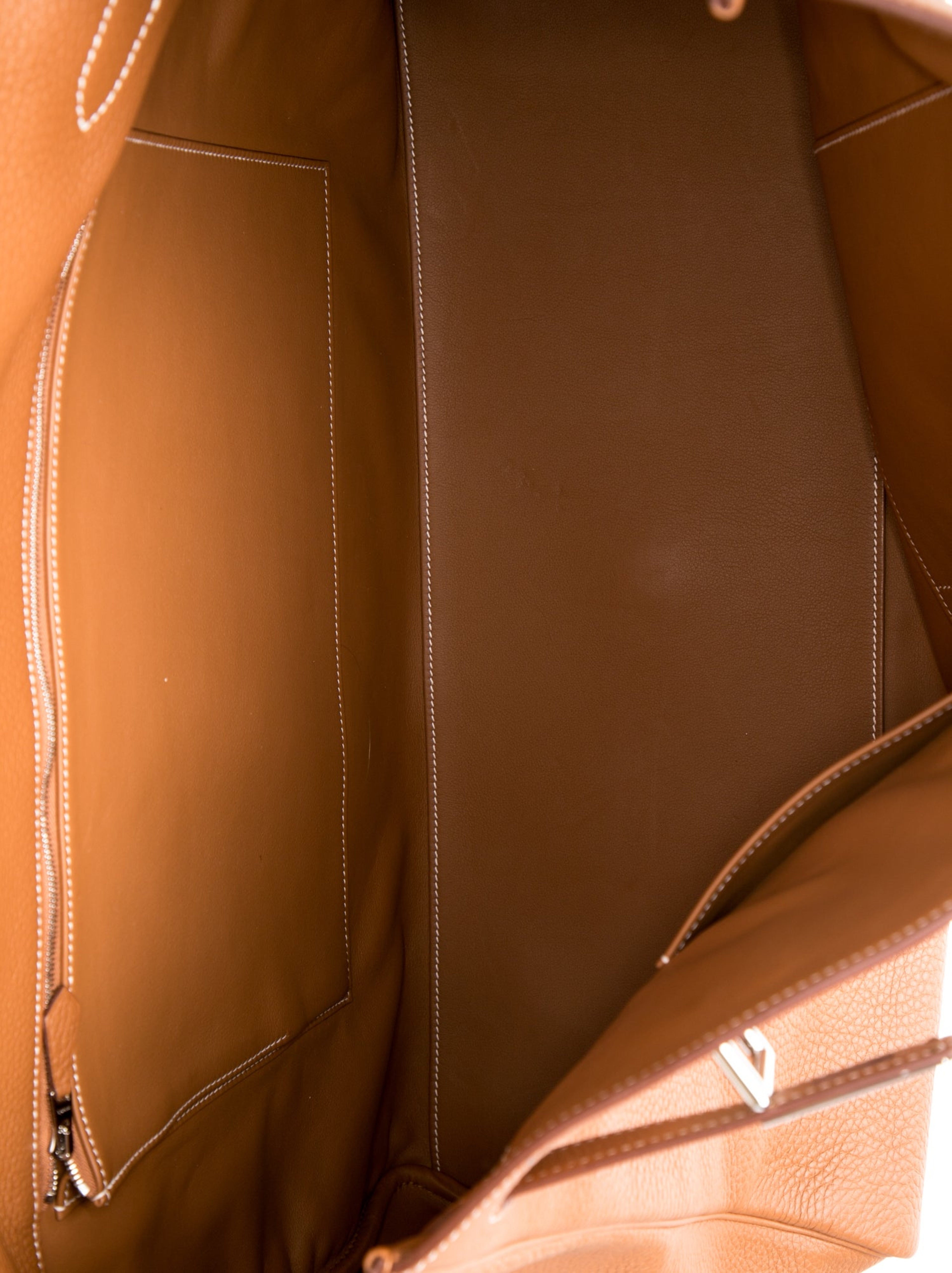 エルメス ケリー 50 リラックス ヴォヤージュ Gold クレマンス シルバー金具 HERMES KELLY RELAX 50 VOYAGE GOLD CLEMENCE SILVER HARDWARE