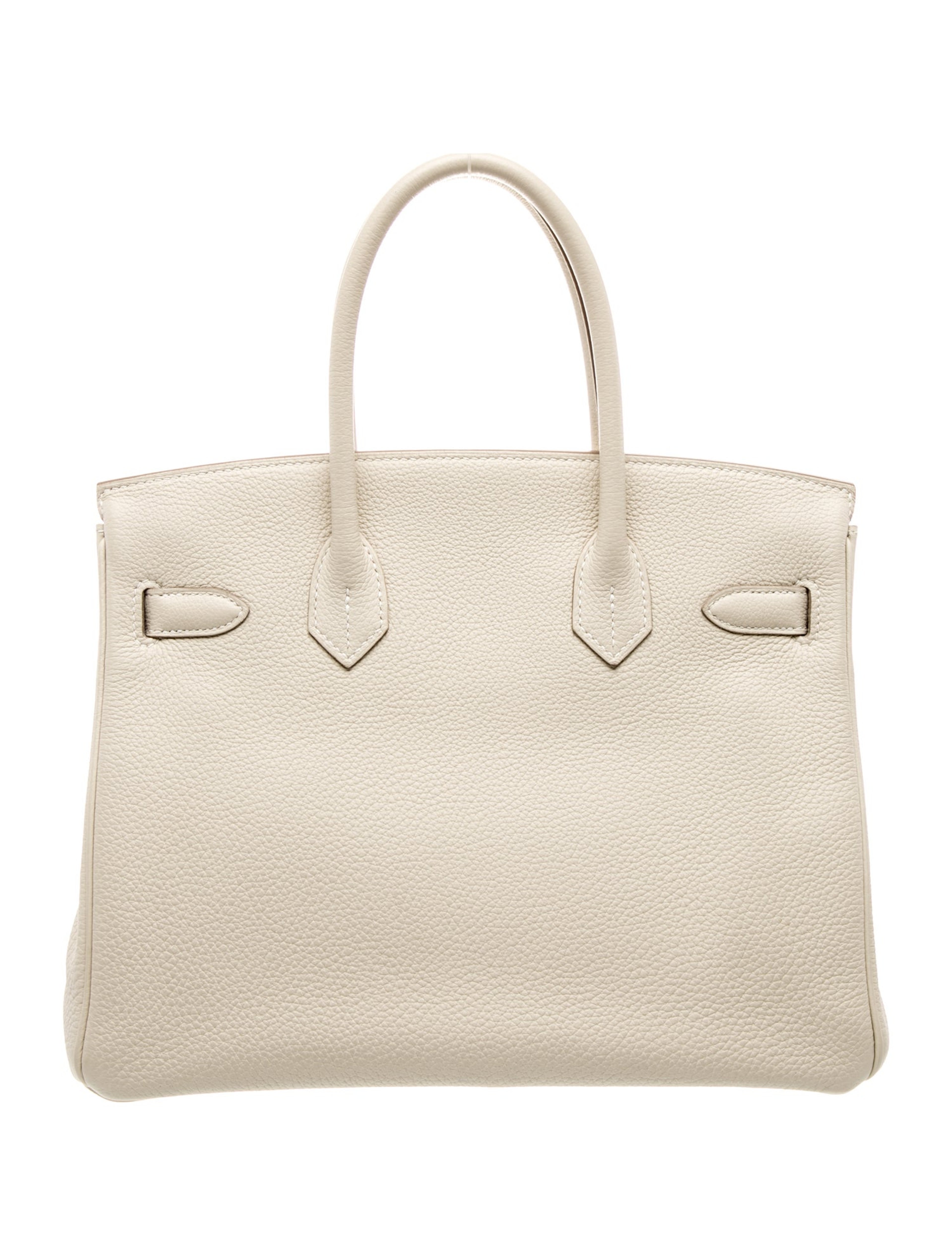 Hermès Birkin 30 Gris Perle Craie Togo Gold Hardware
