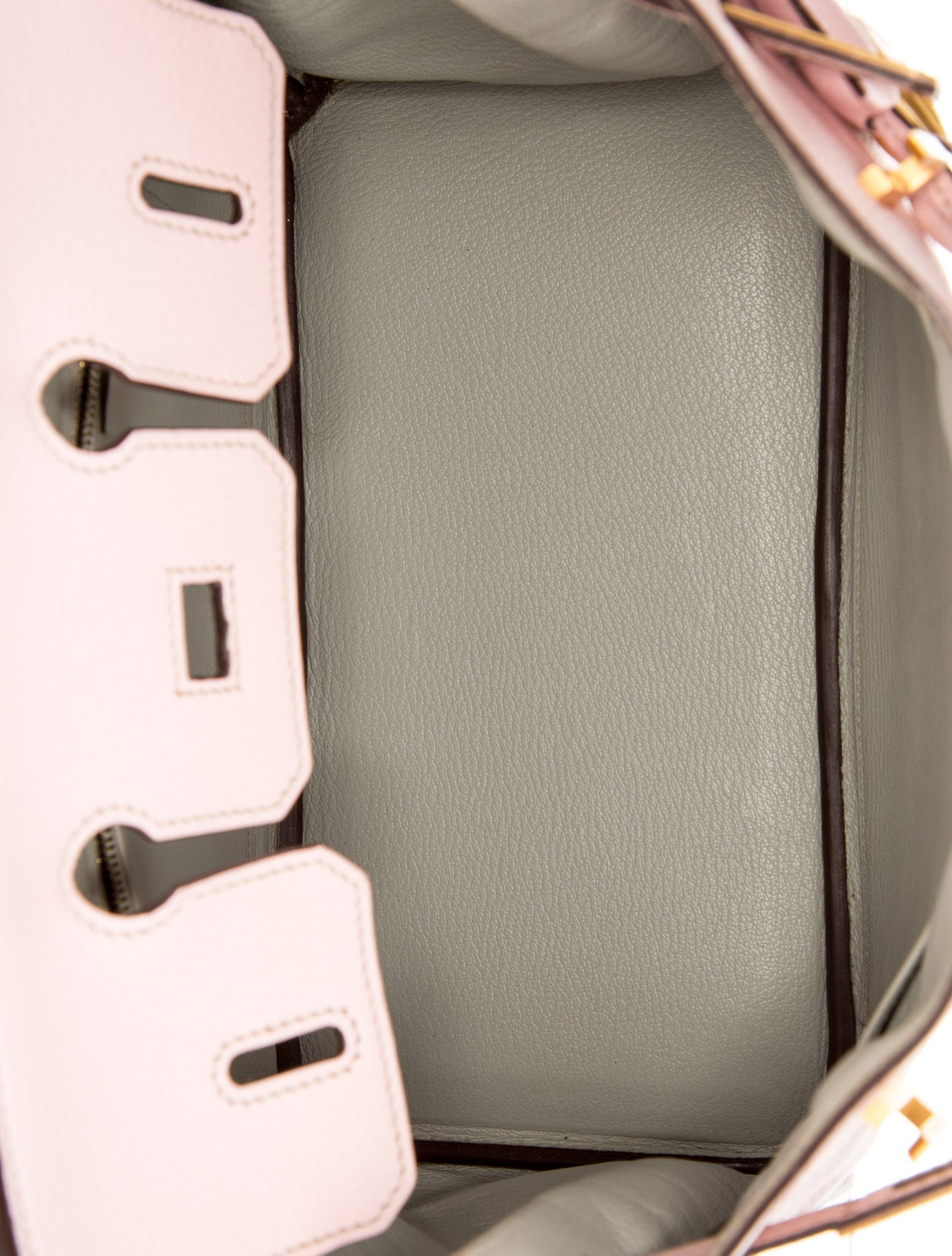 BIRKIN 25 HSS PERSONAL ORDER GRIS PERLE ROSE SAKURA CHEVRE MYSORE BRUSHED GOLD HARDWARE