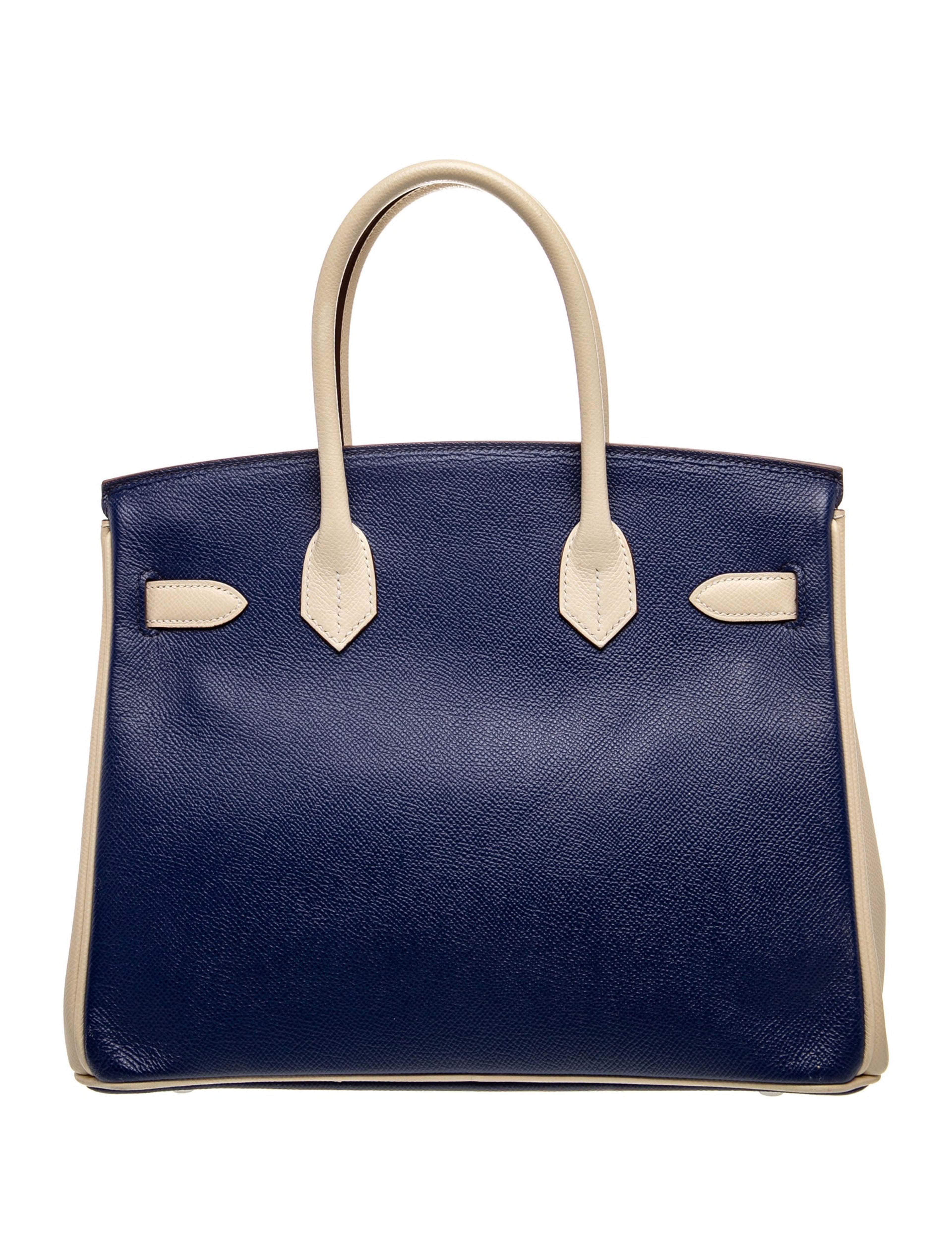 エルメス バーキン 30 スペシャルオーダー バイカラー Bleu Saphir Craie エプソン マットシルバー金具 パーソナルオーダー ホースシュー HERMES BIRKIN 30 BLEU SAPHIR CRAIE EPSOM BRUSHED SILVER HARDWARE HSS
