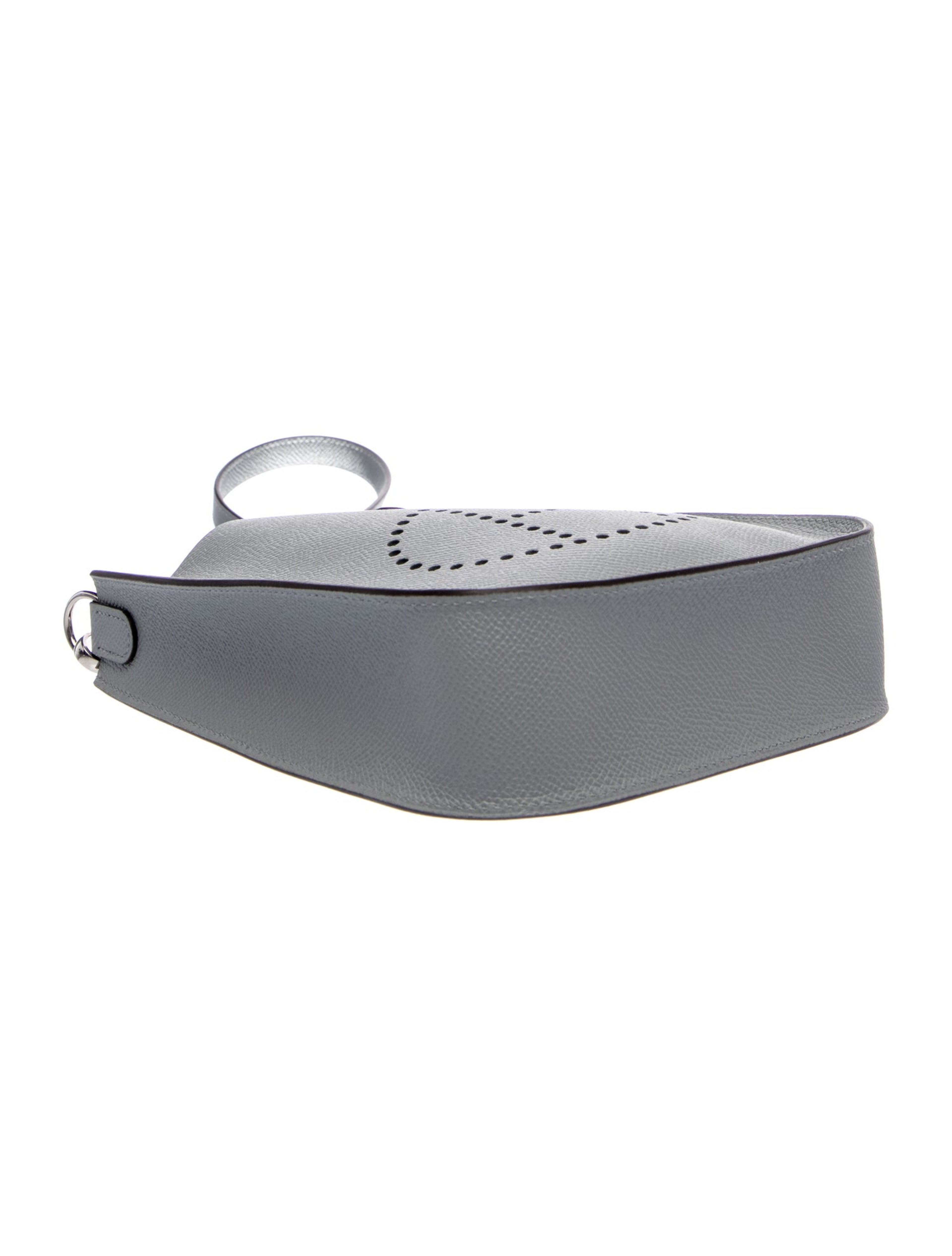 エルメス ミニエヴリン TPM セリエ Gris Pantin エプソン シルバー金具 HERMES MINI EVELYNE TPM SELLIER GRIS PANTIN EPSOM SILVER HARDWARE