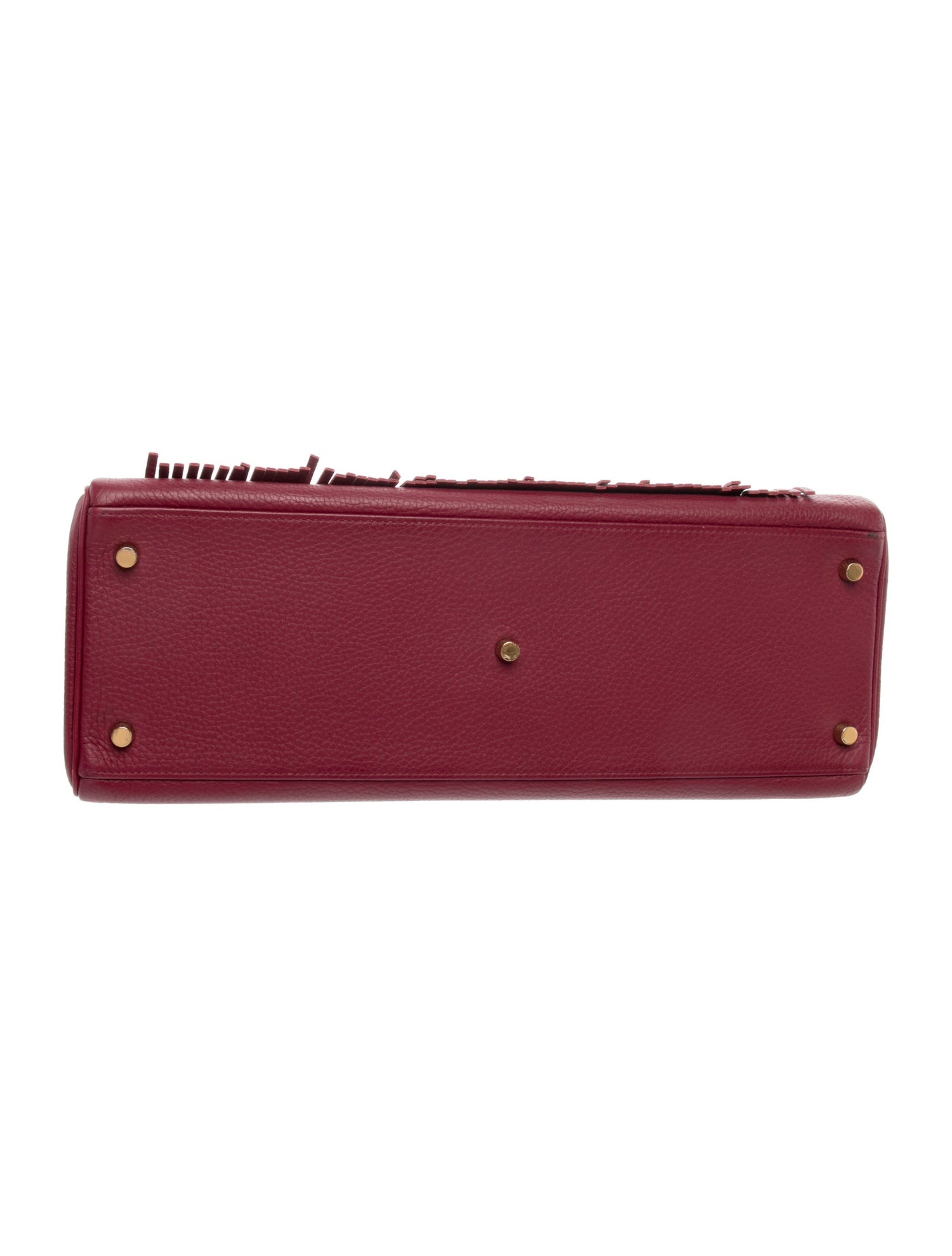 エルメス ショルダーケリー 42 フリンジ Bois de Rose クレマンス ゴールド金具 HERMES SHOULDER KELLY 42 FRINGE BOIS DE ROSE CLEMENCE GOLD HARDWARE