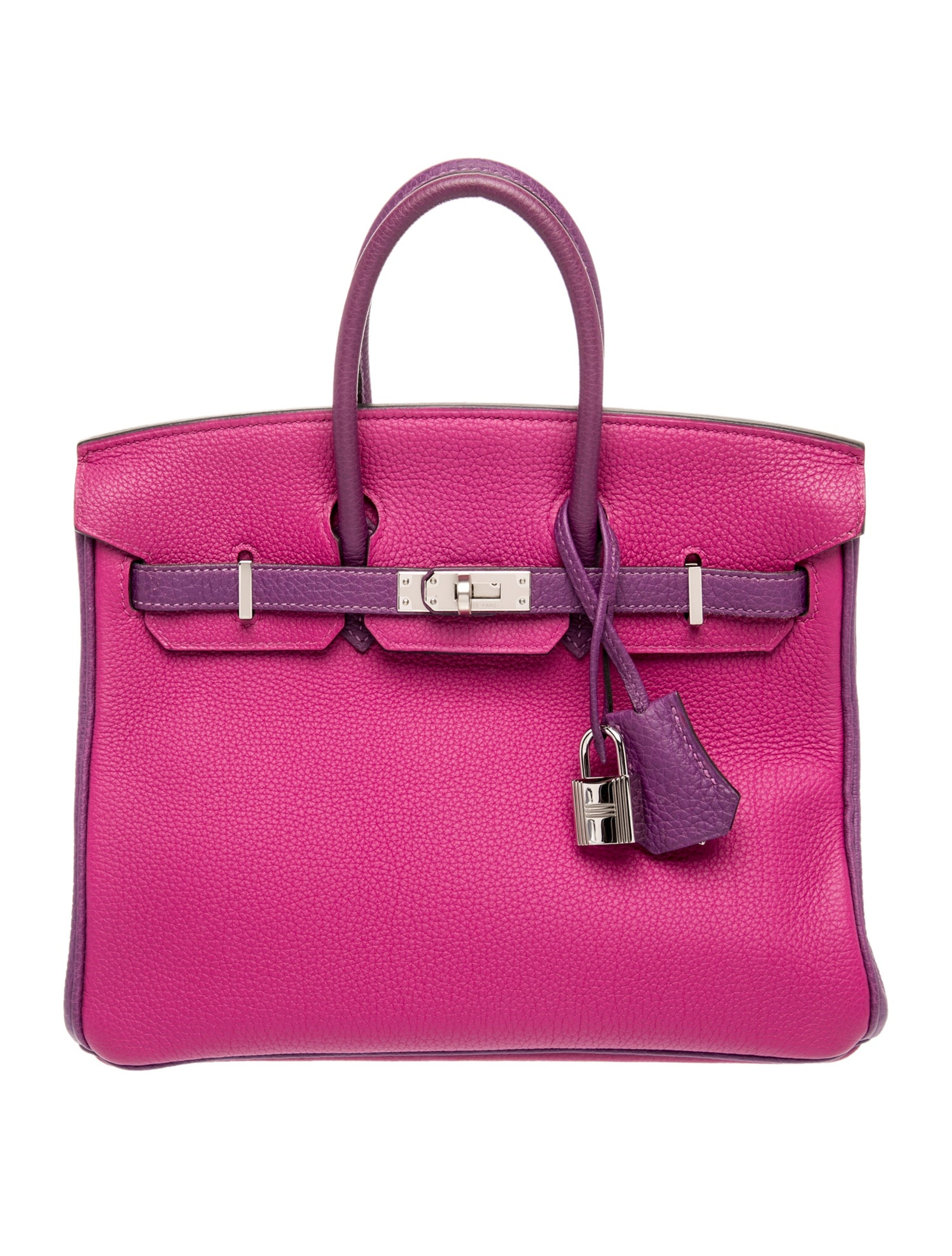 エルメス バーキン 25 スペシャルオーダー バイカラー Anemone Rose Pourpre トゴ シルバー金具 パーソナルオーダー ホースシュー HERMES BIRKIN 25 ANEMONE ROSE POURPRE TOGO SILVER HARDWARE HSS