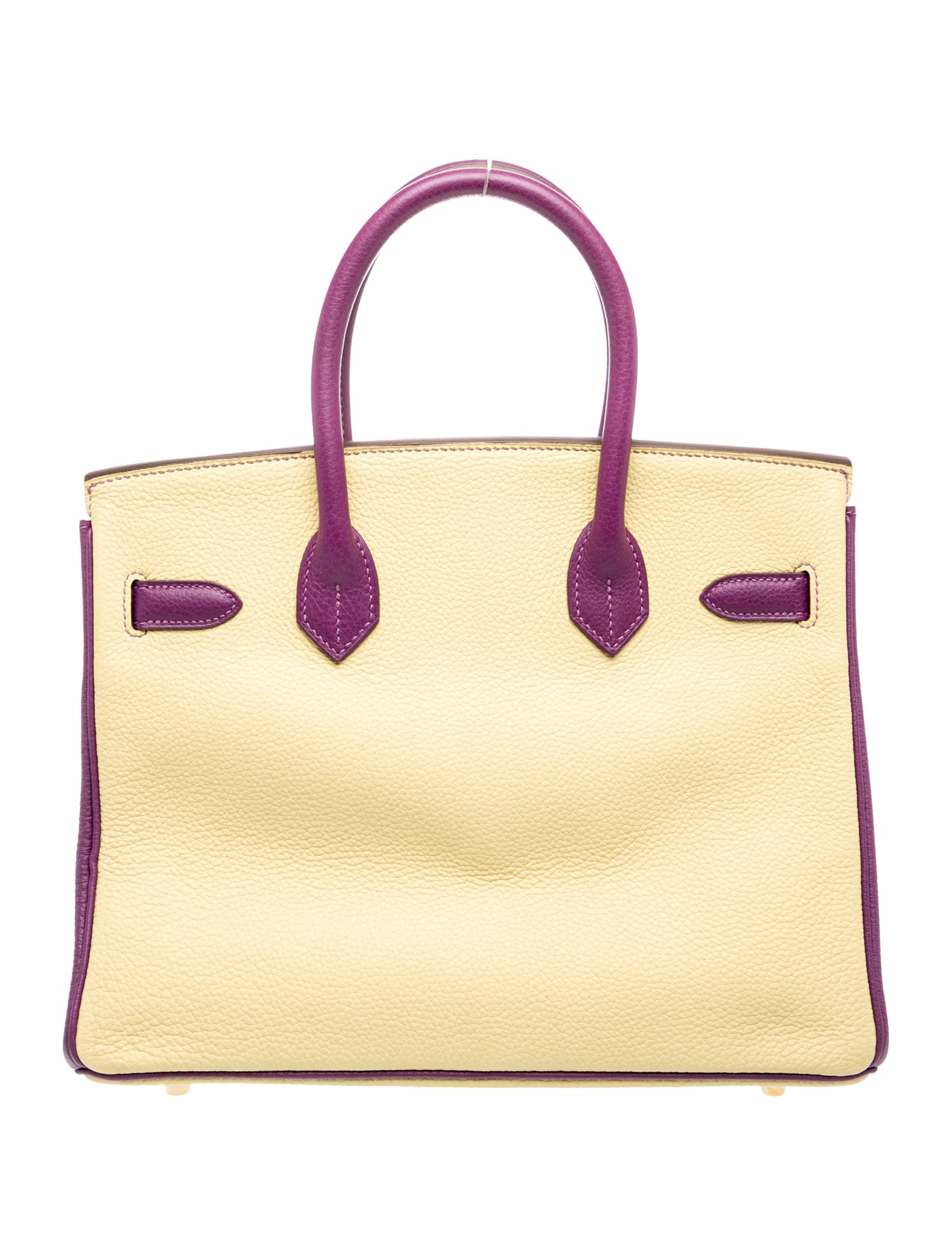 エルメス バーキン 30 スペシャルオーダー バイカラー Anemone Jaune Poussin トゴ ゴールド金具 パーソナルオーダー ホースシュー HERMES BIRKIN 30 ANEMONE JAUNE POUSSIN TOGO GOLD HARDWARE HSS