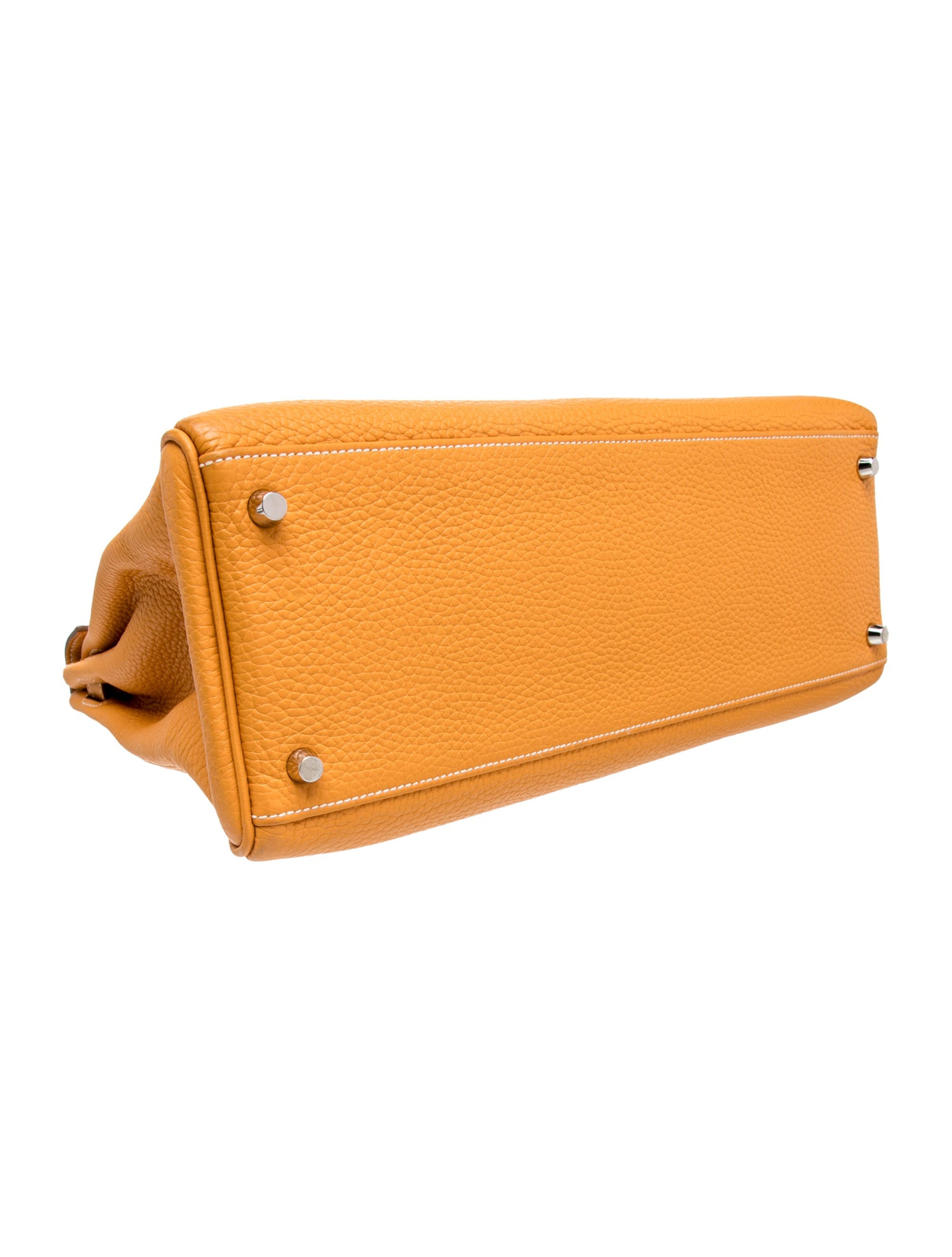 エルメス ケリー 35 Yellow クレマンス シルバー金具 HERMES KELLY 35 YELLOW CLEMENCE SILVER HARDWARE