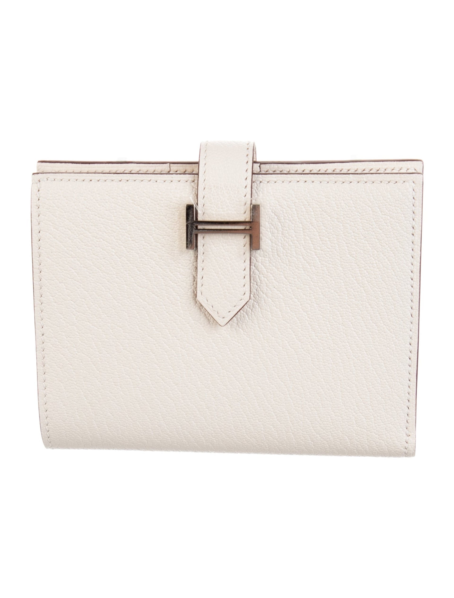 エルメス ベアン コンパクトウォレット Nata シェーブルミゾール シルバー金具 折り財布 HERMES BEARN COMPAT WALLET NATA CHEVRE MYSORE SILVER HARDWARE