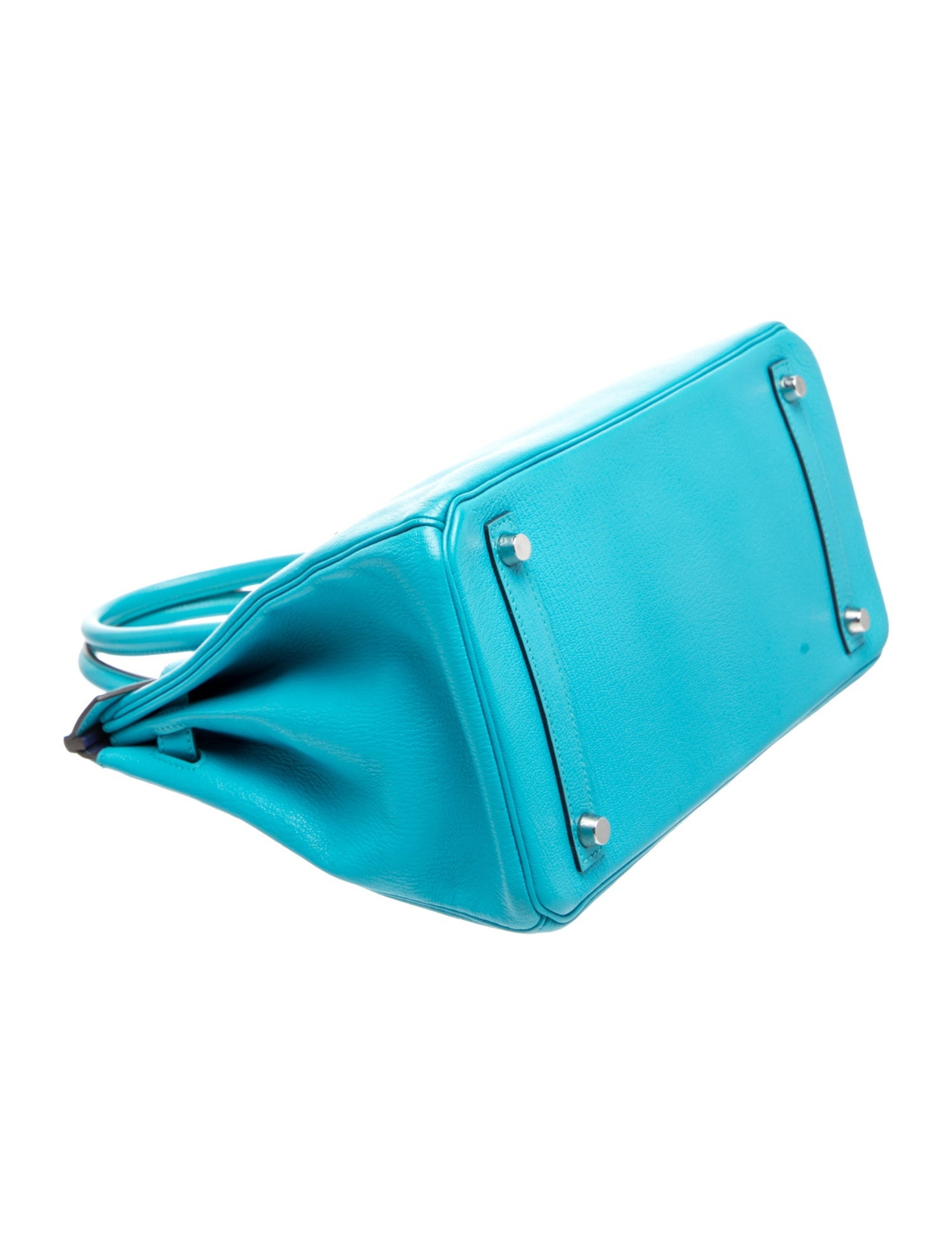 エルメス バーキン 30 スペシャルオーダー ヴェルソ Turquoise Bleu Electrique シェーブル ドゥ コロマンデル シルバー金具 パーソナルオーダー ホースシュー HERMES BIRKIN 30 VERSO TURQUOISE BLEU ELECTRIQUE CHEVRE DE COROMANDEL SILVER HARDWARE HSS