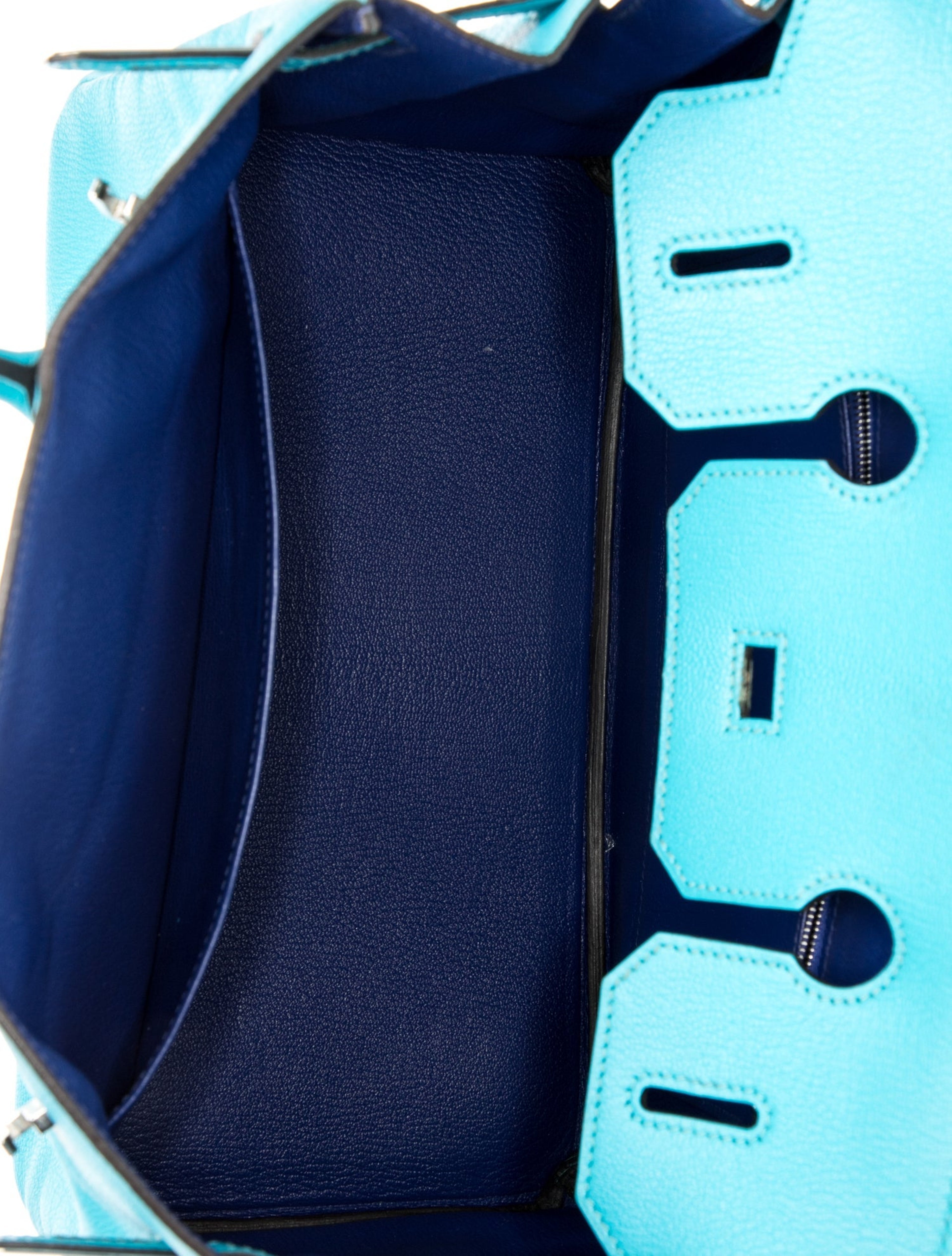 エルメス バーキン 30 スペシャルオーダー ヴェルソ Turquoise Bleu Electrique シェーブル ドゥ コロマンデル シルバー金具 パーソナルオーダー ホースシュー HERMES BIRKIN 30 VERSO TURQUOISE BLEU ELECTRIQUE CHEVRE DE COROMANDEL SILVER HARDWARE HSS