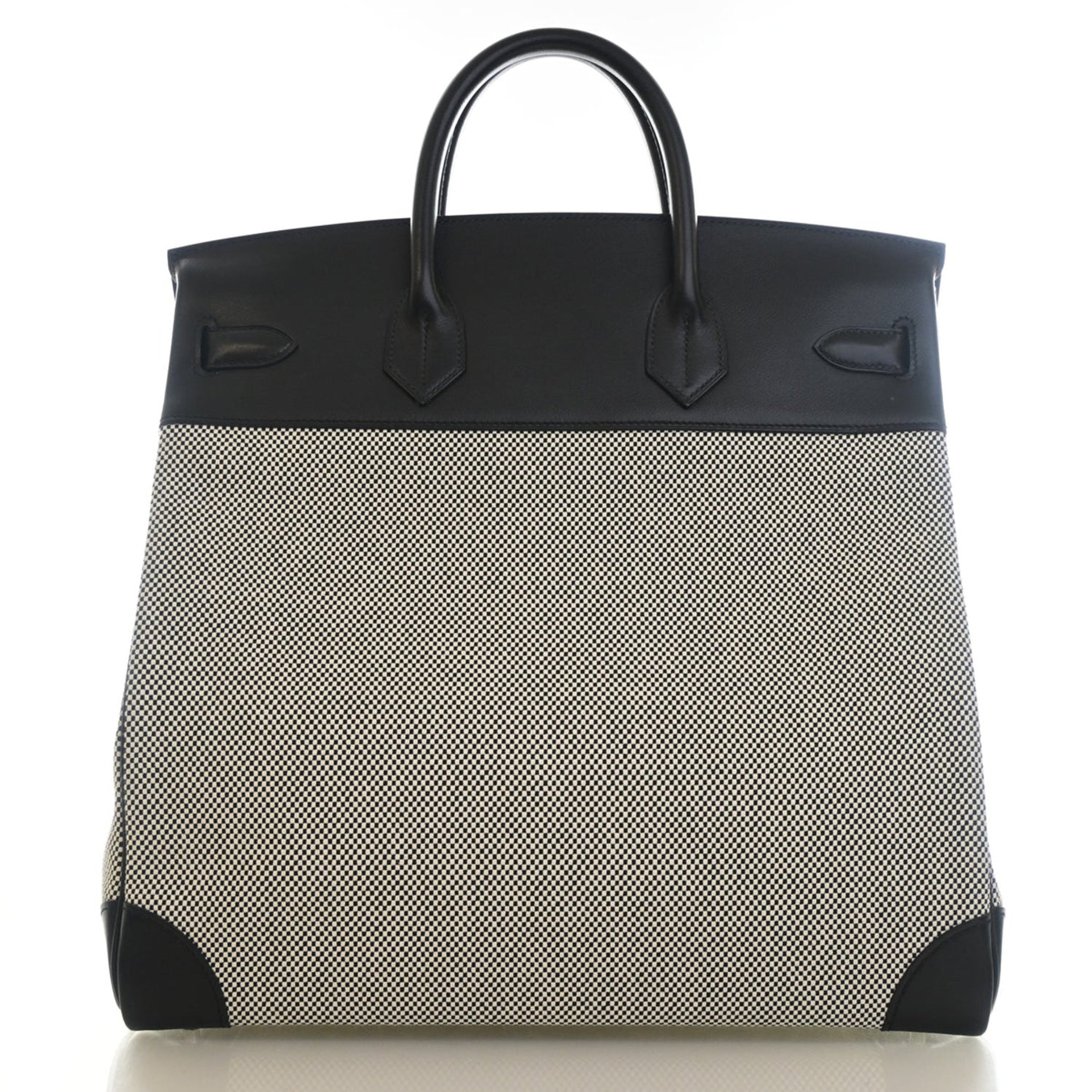 エルメス バーキン 40 オータクロア HAC Noir トワル アッシュ エヴァーカラー シルバー金具 HERMES BIRKIN 40 HAC NOIR TOILE H CANVAS EVERCOLOR SILVER HARDWARE