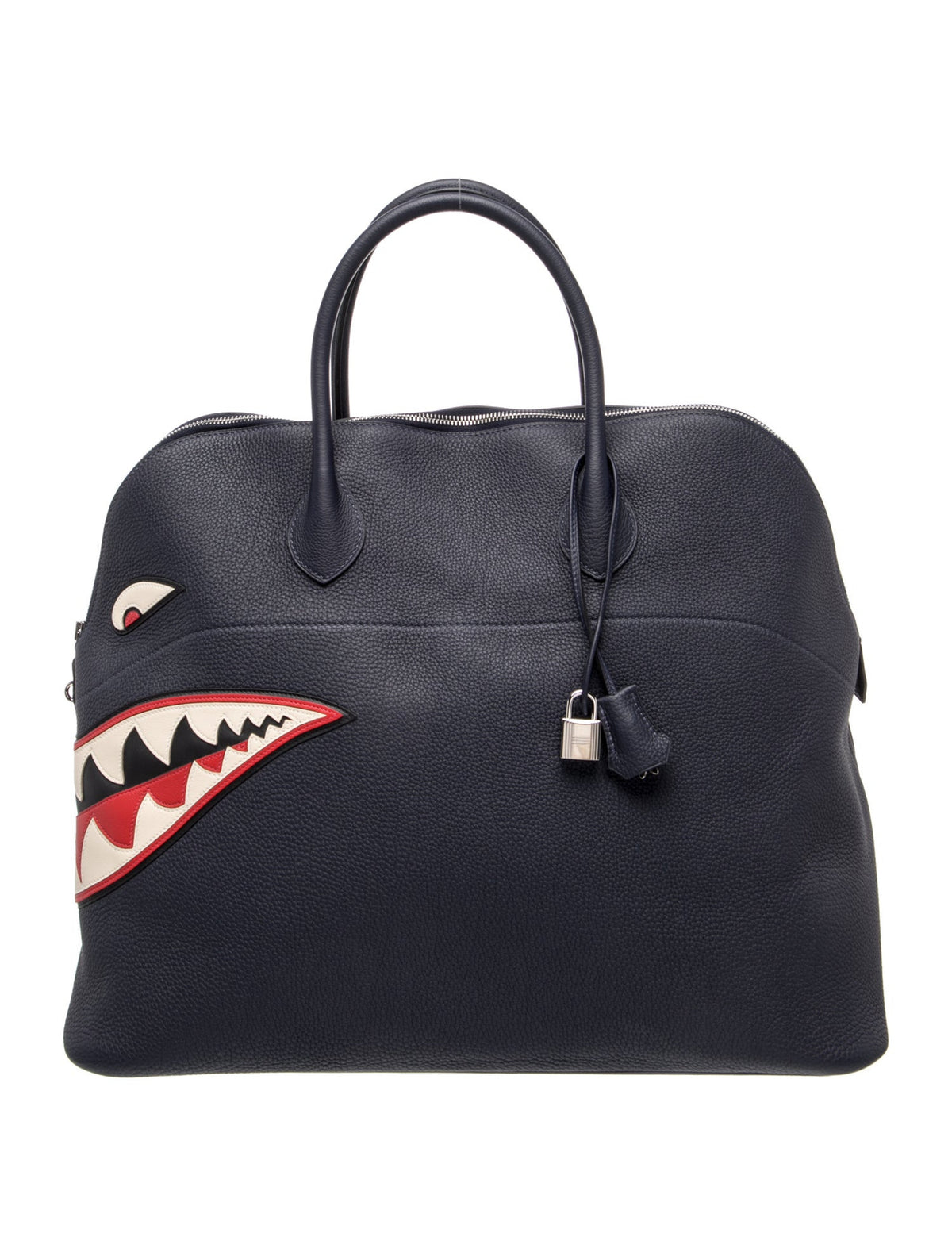 Hermes Bolide 45 Shark Noir Rouge VIF BLeu Nuit Craie Togo Silver Hardware