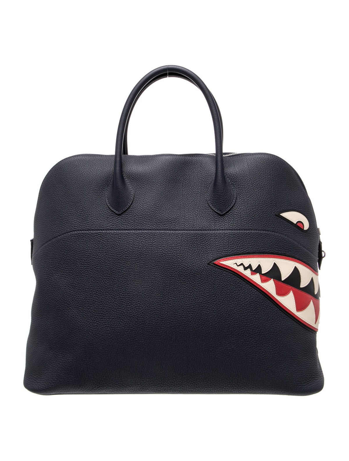 Hermes Bolide 45 Shark Noir Rouge VIF BLeu Nuit Craie Togo Silver Hardware