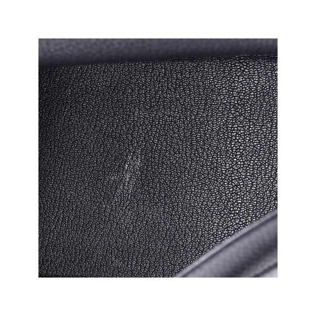 HERMES KELLY 28 RETOURNE BLACK TOGO SILVER HARDWARE