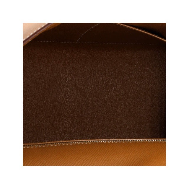 HERMES KELLY 28 SELLIER GOLD EPSOM SILVER HARDWARE