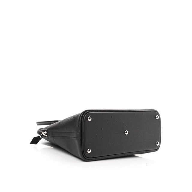 HERMES BOLIDE 27 BLACK EPSOM SILVER HARDWARE