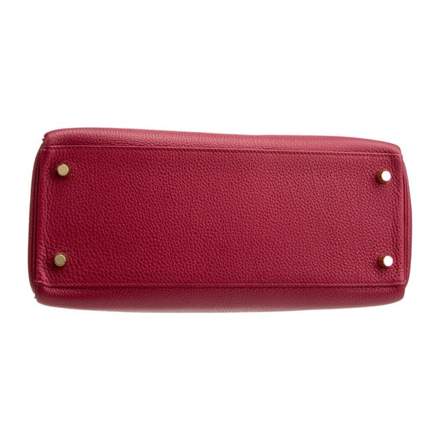 エルメス ケリー28 内縫い ルージュグレナ トゴ ゴールド金具 HERMES KELLY RETOURNE 28 ROUGE GRENAT TOGO GOLD HARDWARE【中古】