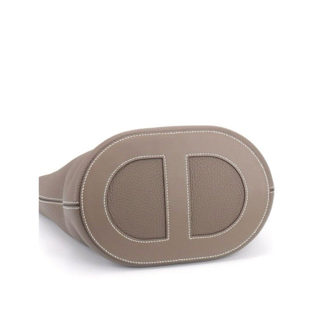 HERMES IN-THE-LOOP 23 ETOUPE TAURILLON CLEMENCE SWIFT SILVER HARDWARE