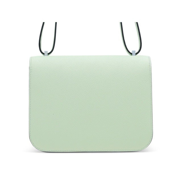 HERMES MINI CONSTANCE 18 MIRROR VERT FIZZ EPSOM SILVER HARDWARE