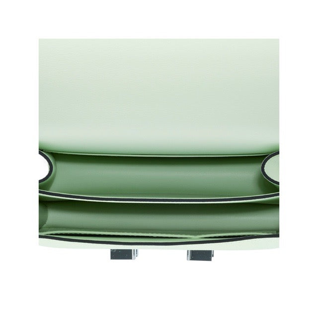 HERMES MINI CONSTANCE 18 MIRROR VERT FIZZ EPSOM SILVER HARDWARE