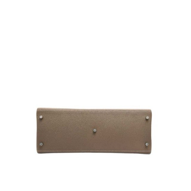 HERMES KELLY 42 MAXI RETOURNE ETOUPE TOGO SILVER