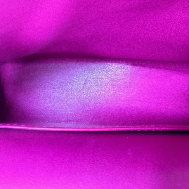 エルメス ミニケリー ケリーミニ2 ミニドゥ 外縫い ローズパープル シェーブルコロマンデル シルバー金具 HERMES MINI KELLY 2 ROSE POURPRE CHEVRE COROMANDEL SILVER HARDWARE【中古】