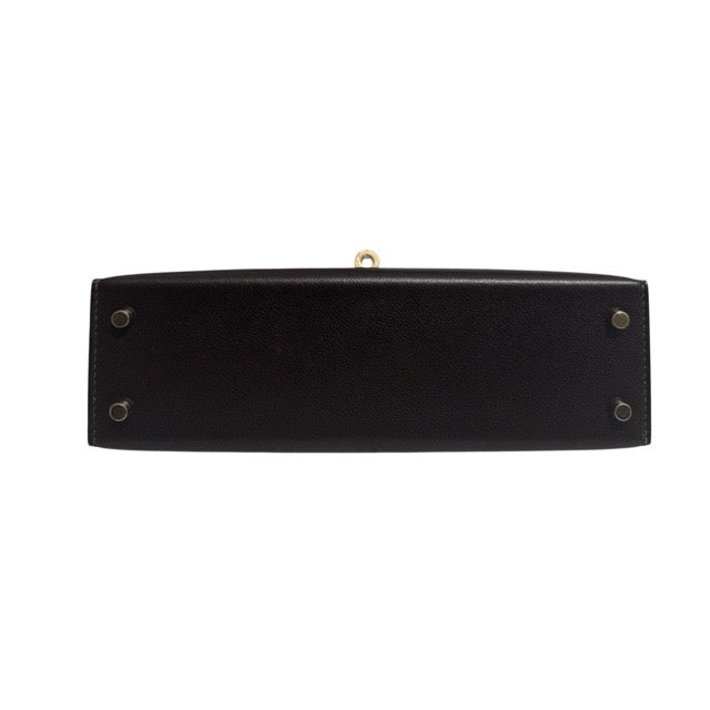 HERMES MINI KELLY 2 SELLIER 20 BAI BRUN MADAME GOLD HARDWARE