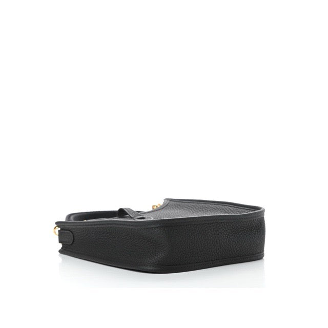 HERMES MINI EVELYNE TPM BLACK TAURILLON CLEMENCE GOLD HARDWARE