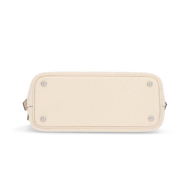 HERMES MINI BOLIDE 1923 NATA CHEVRE SILVER HARDWARE