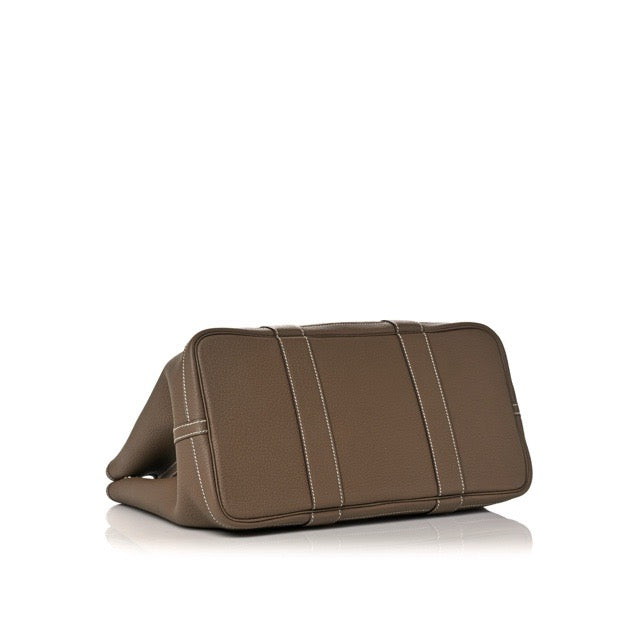 HERMES GARDEN PARTY PM 36 ETOUPE NEGONDA SILVER HARDWARE