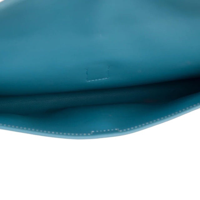 Hermes Blue Jean Swift Leather Jige Elan 29 Clutch Bag - Yoogi's Closet