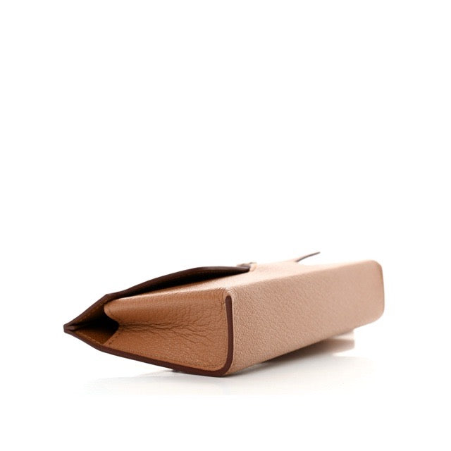 HERMES IN THE LOOP WINK GLASSES CASE QUEBRACHO CUIVRE MENTHE BLEU BRUM CHEVRE SILVER HARDWARE