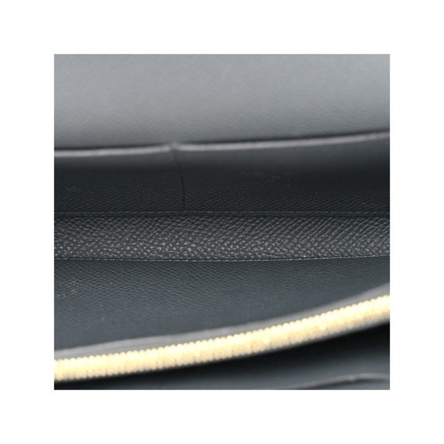 HERMES KELLY WALLET TO GO CORDAGE LONG WALLET GRIS MISTY PRUNOIR JAUNE MILTON EPSOM GOLD HARDWARE